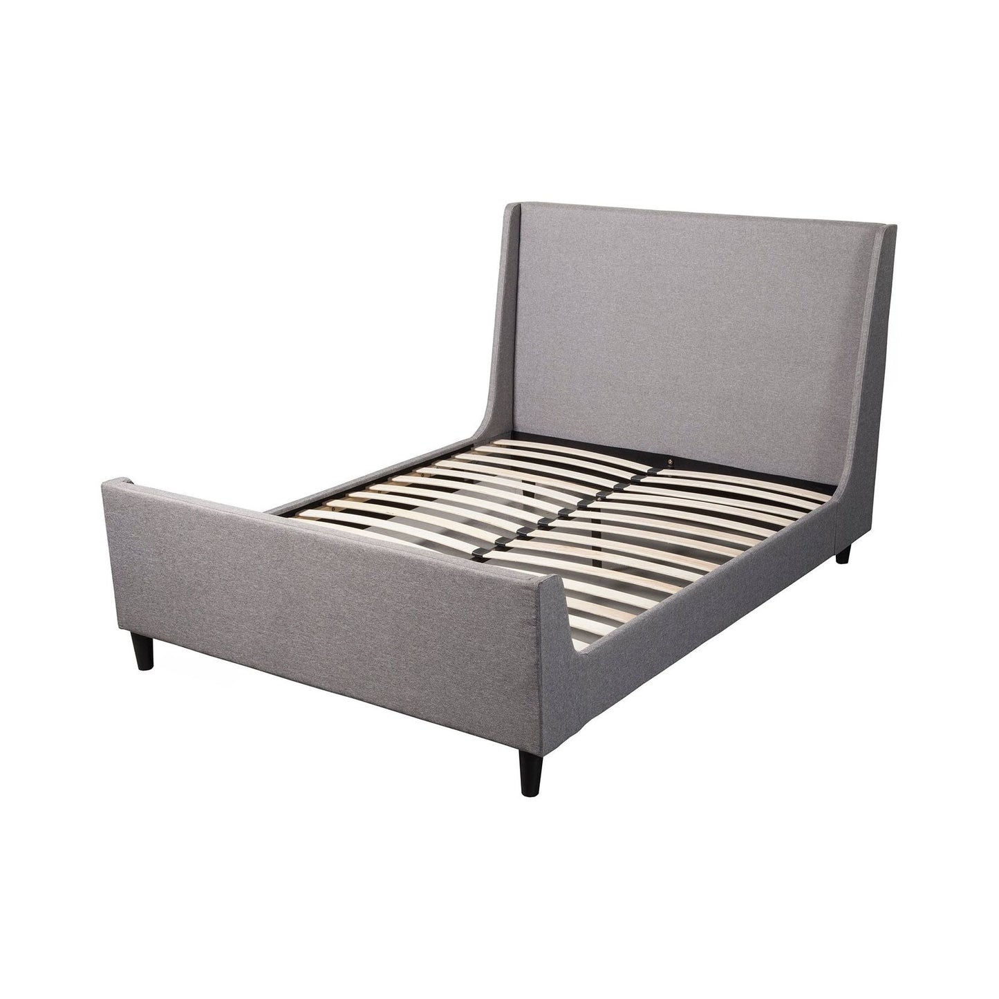 Amber Bed, Grey Linen - Alpine Furniture