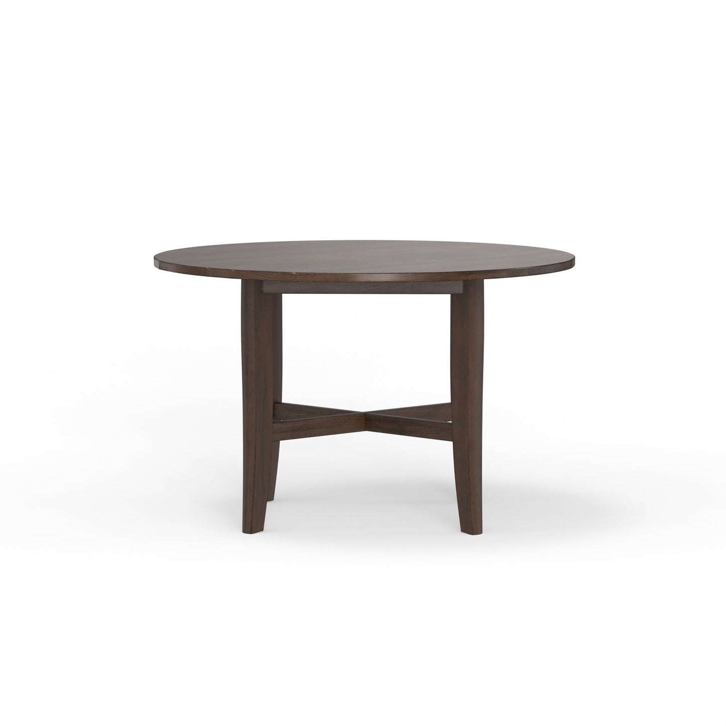 Arendal Round Table, Burnished Dark Oak - Alpine Furniture