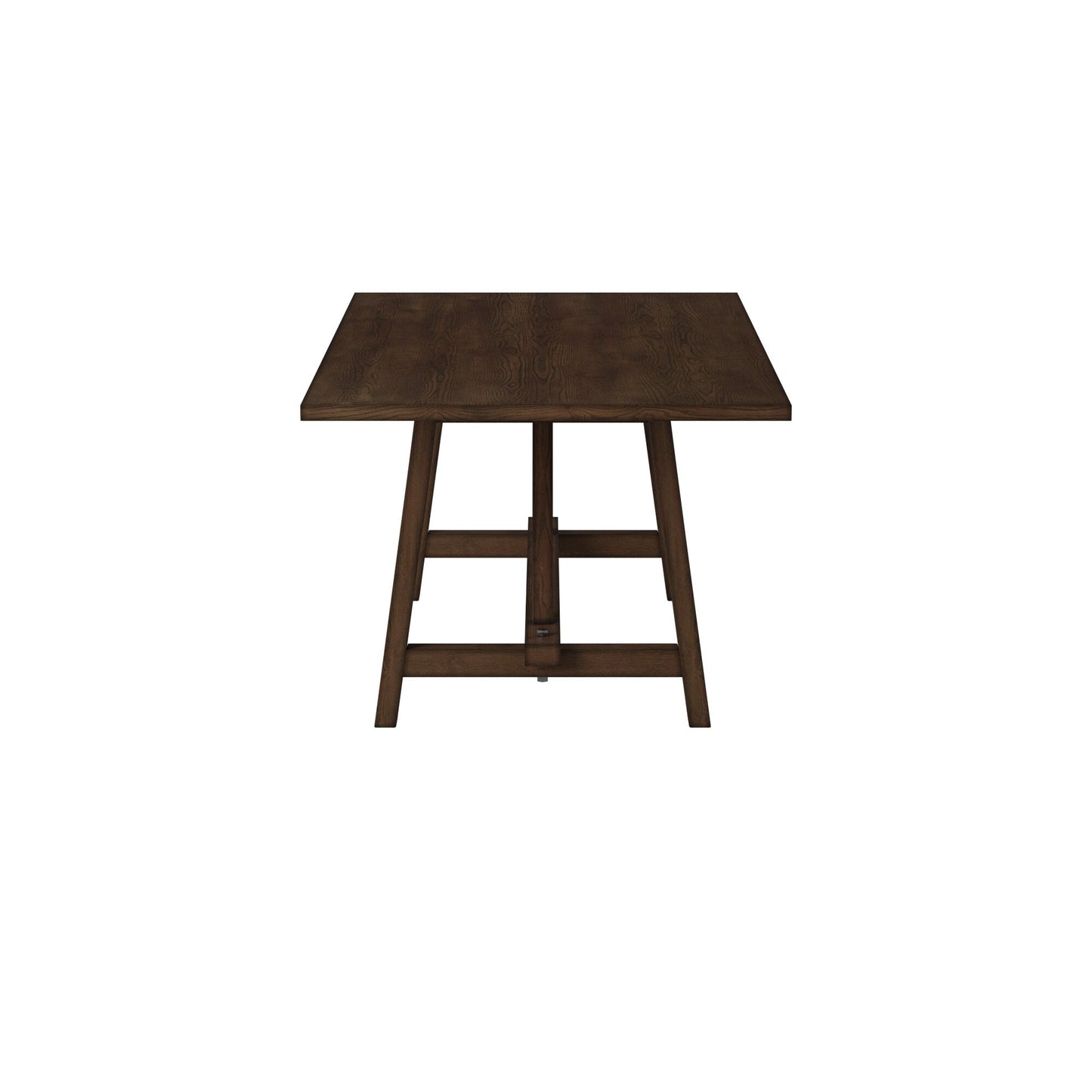 Arendal Trestle Dining Table, Burnished Dark Oak - Alpine Furniture
