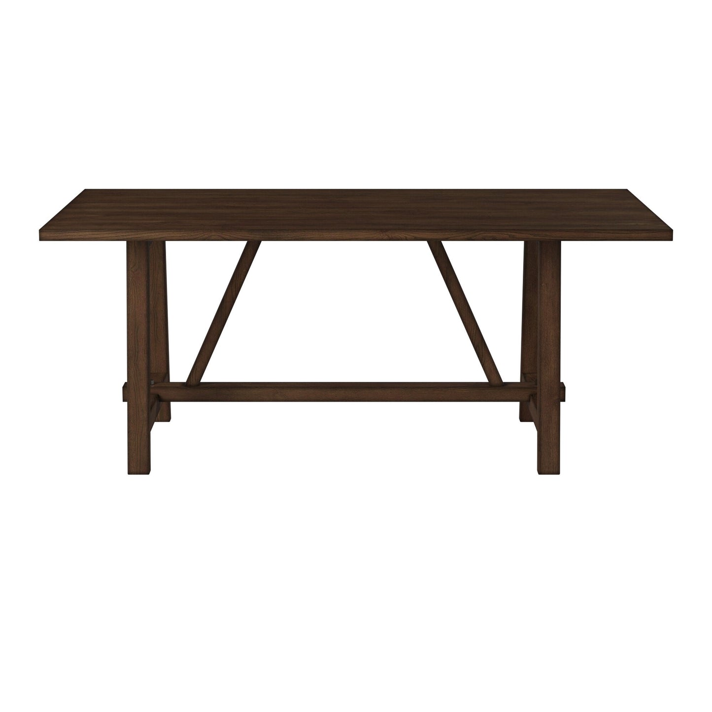 Arendal Trestle Dining Table, Burnished Dark Oak - Alpine Furniture