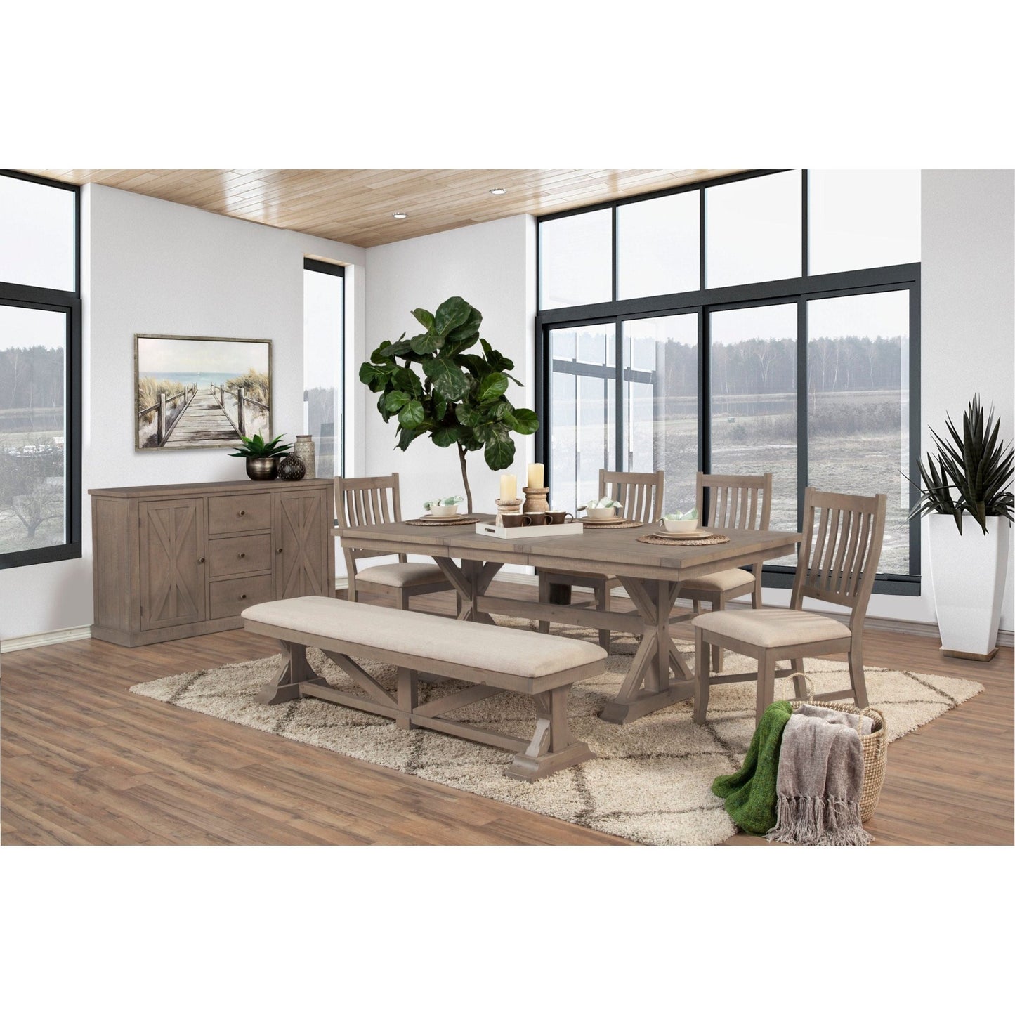 Arlo Dining Bench - Alpine Furniture
