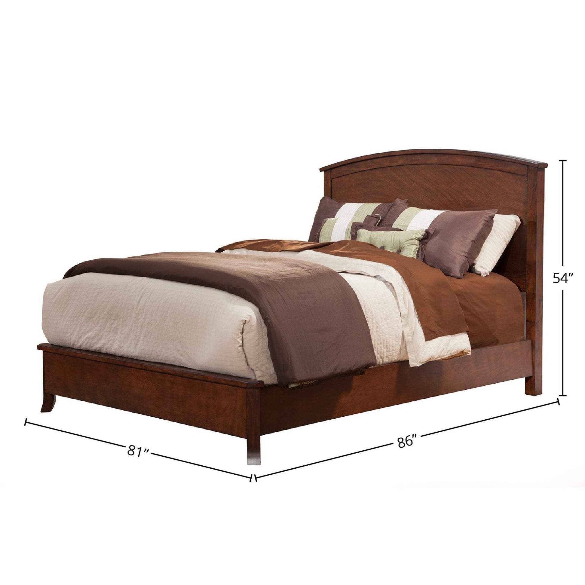 Baker Panel Bed, Mahogany - Alpine Furniture