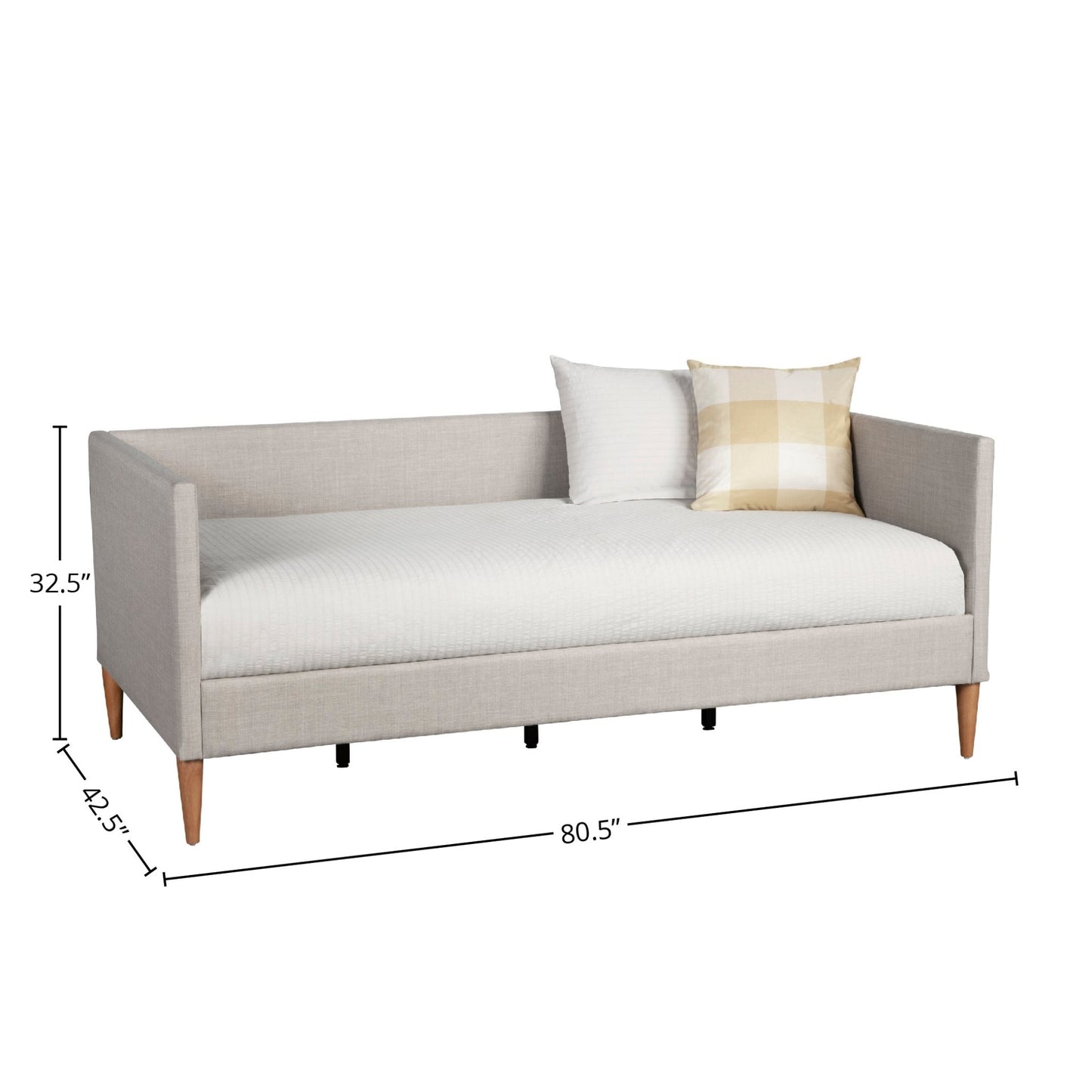 Britney Daybed, Light Grey Linen - Alpine Furniture