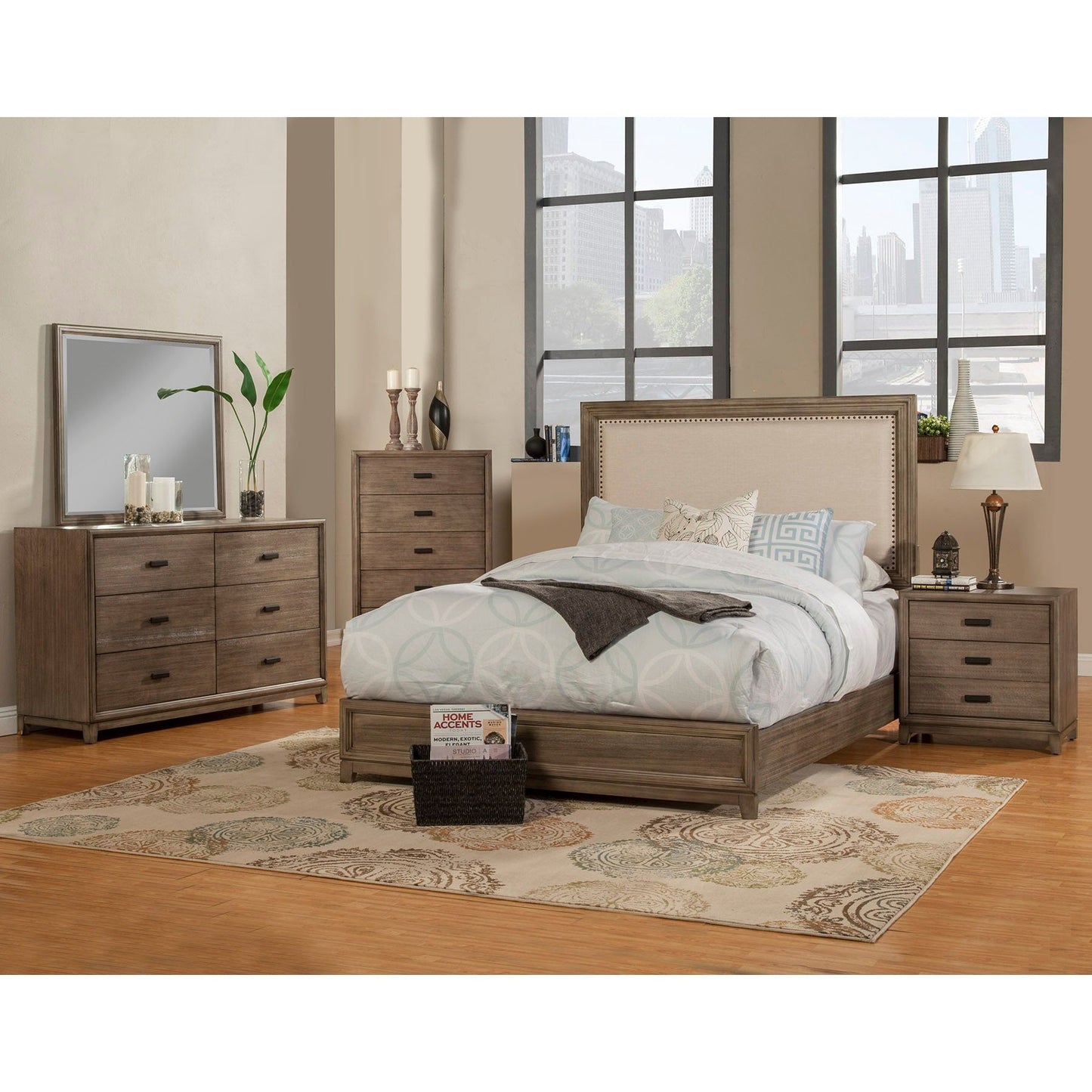 Camilla Dresser, Antique Grey - Alpine Furniture