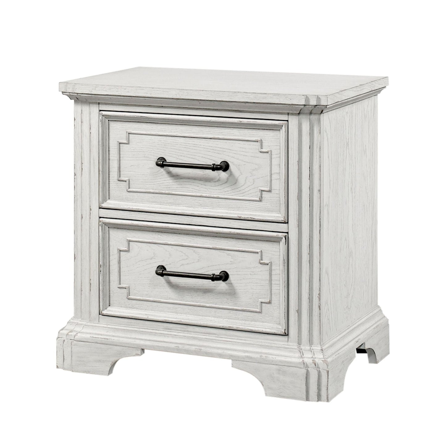 Clara Nightstand, White Mist - Alpine Furniture
