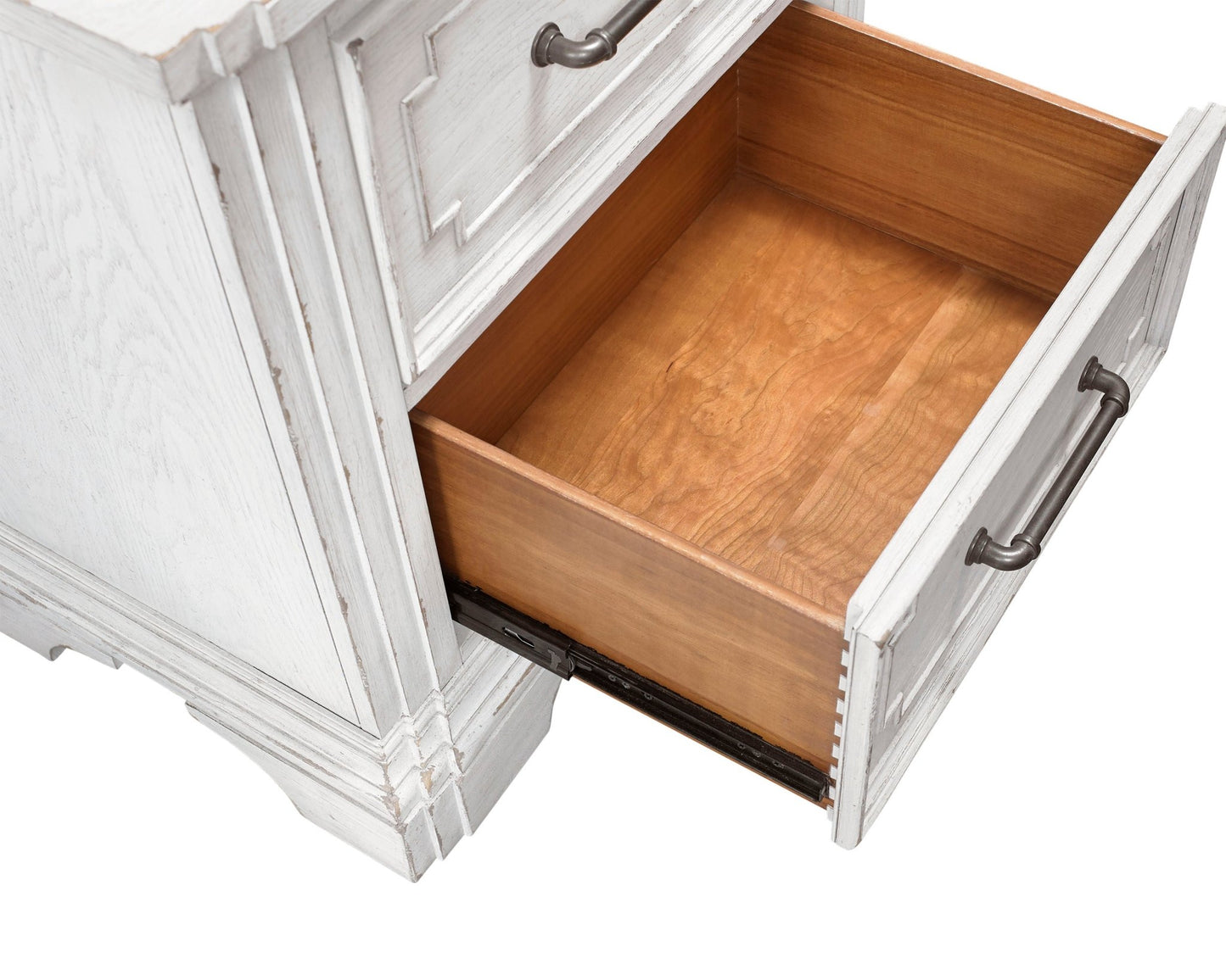 Clara Nightstand, White Mist - Alpine Furniture