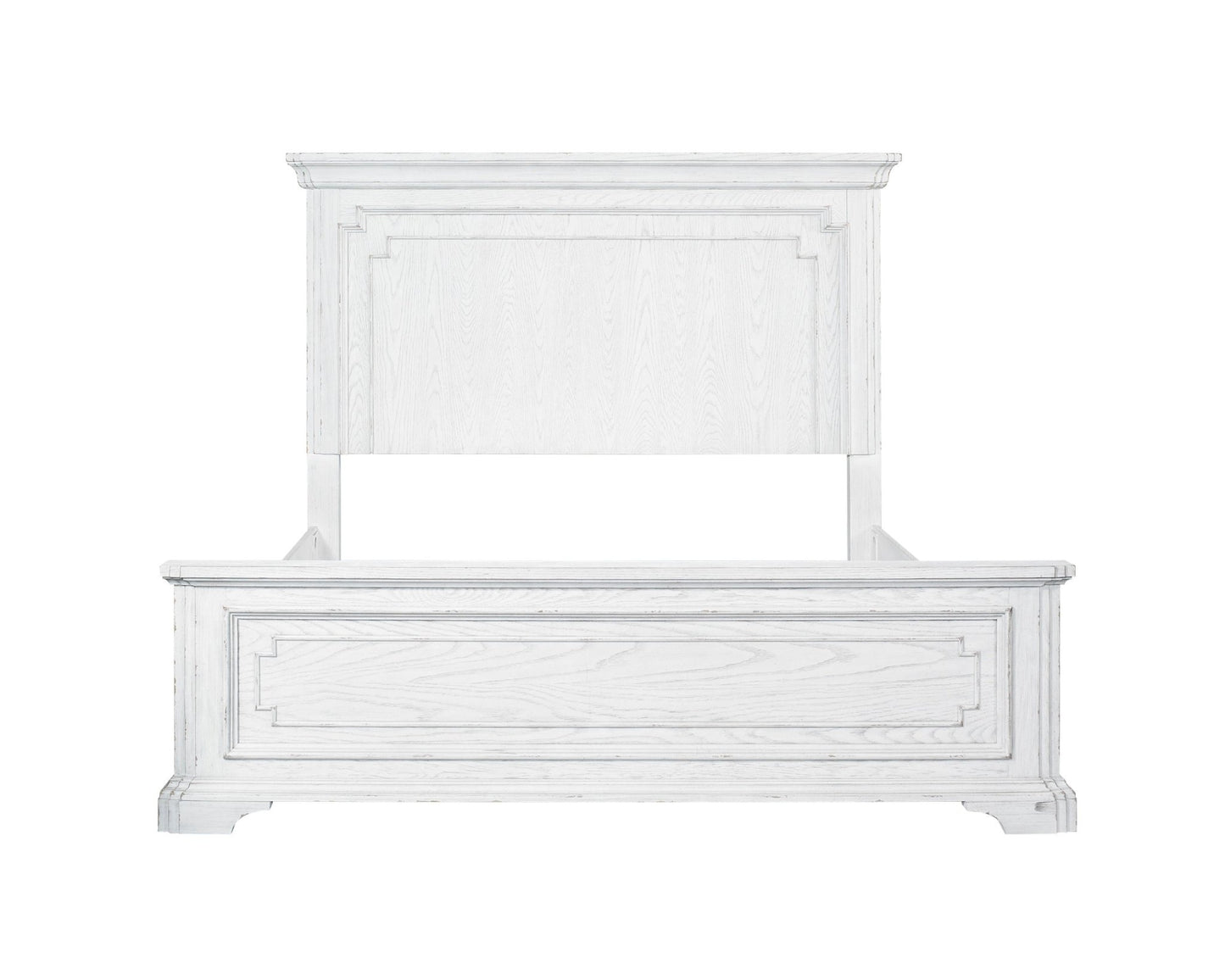 Clara Panel Bed, White Mist - Alpine Furniture