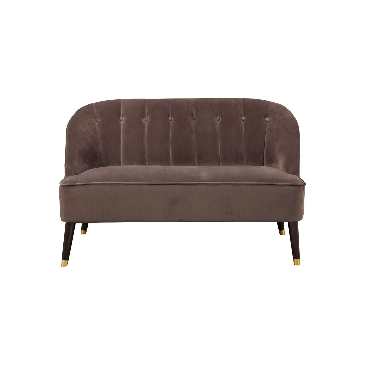 Deco Upholstered Bench, Brown/Gold - Alpine Furniture