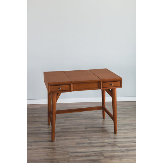 Flynn Bedroom Vanity, Acorn - Alpine Furniture