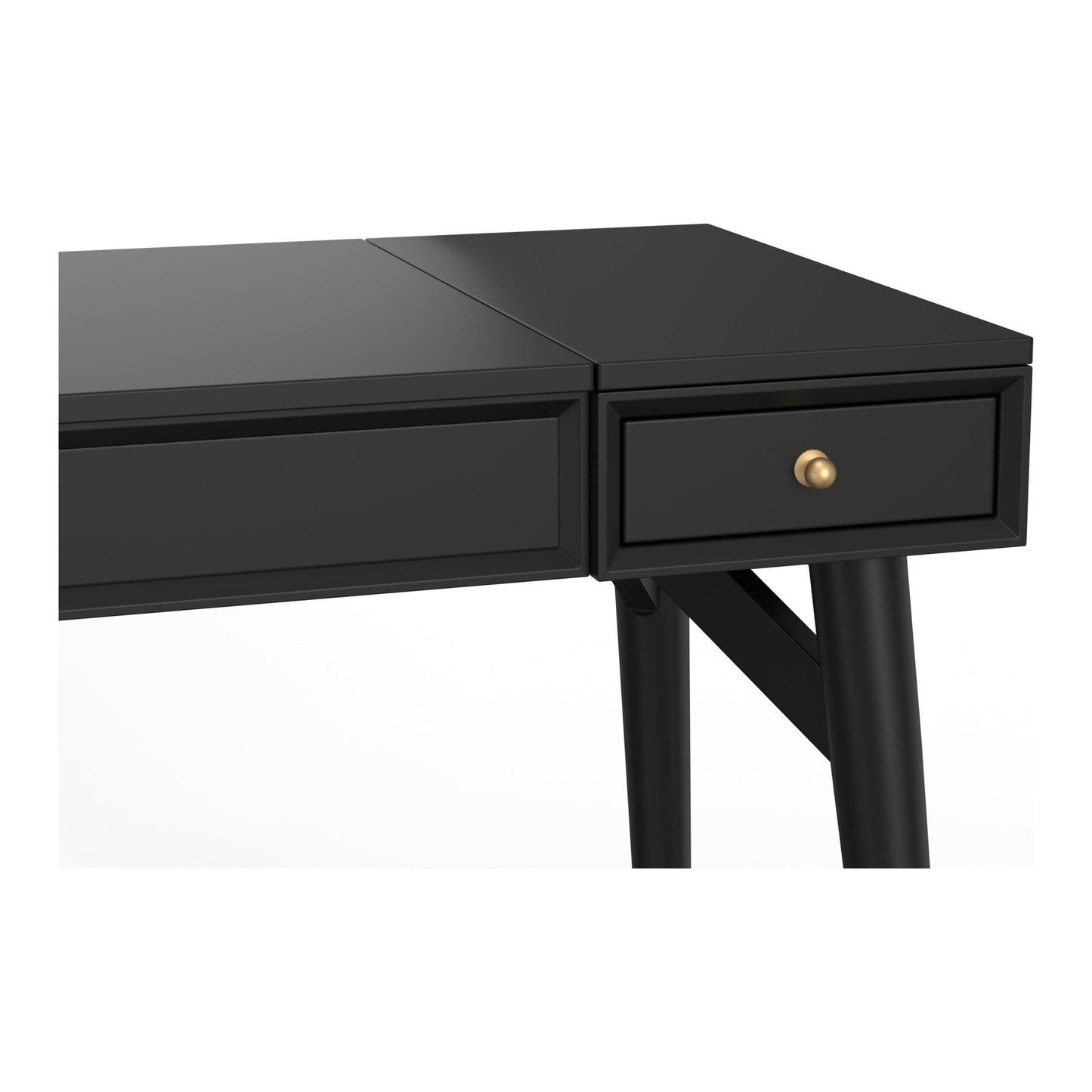 Flynn Bedroom Vanity, Black - Alpine Furniture