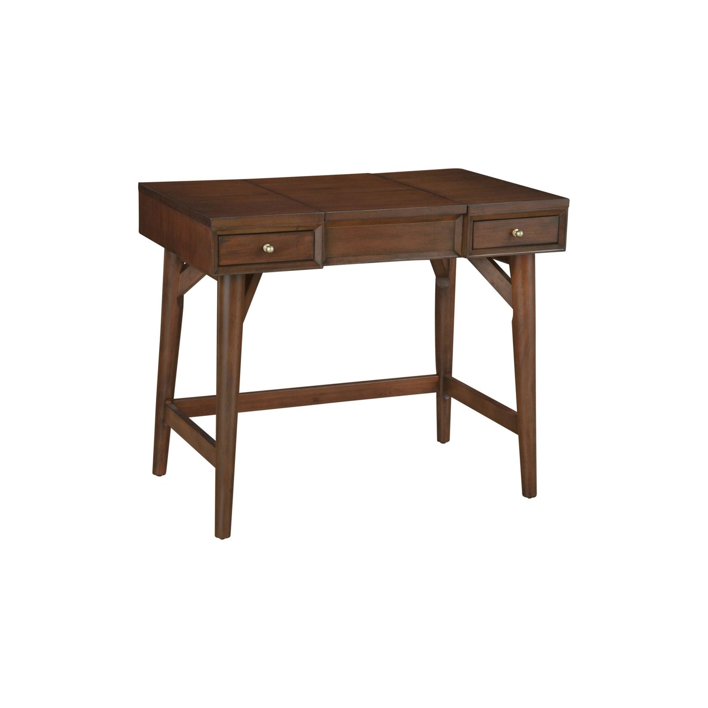 Flynn Bedroom Vanity, Walnut - Alpine Furniture