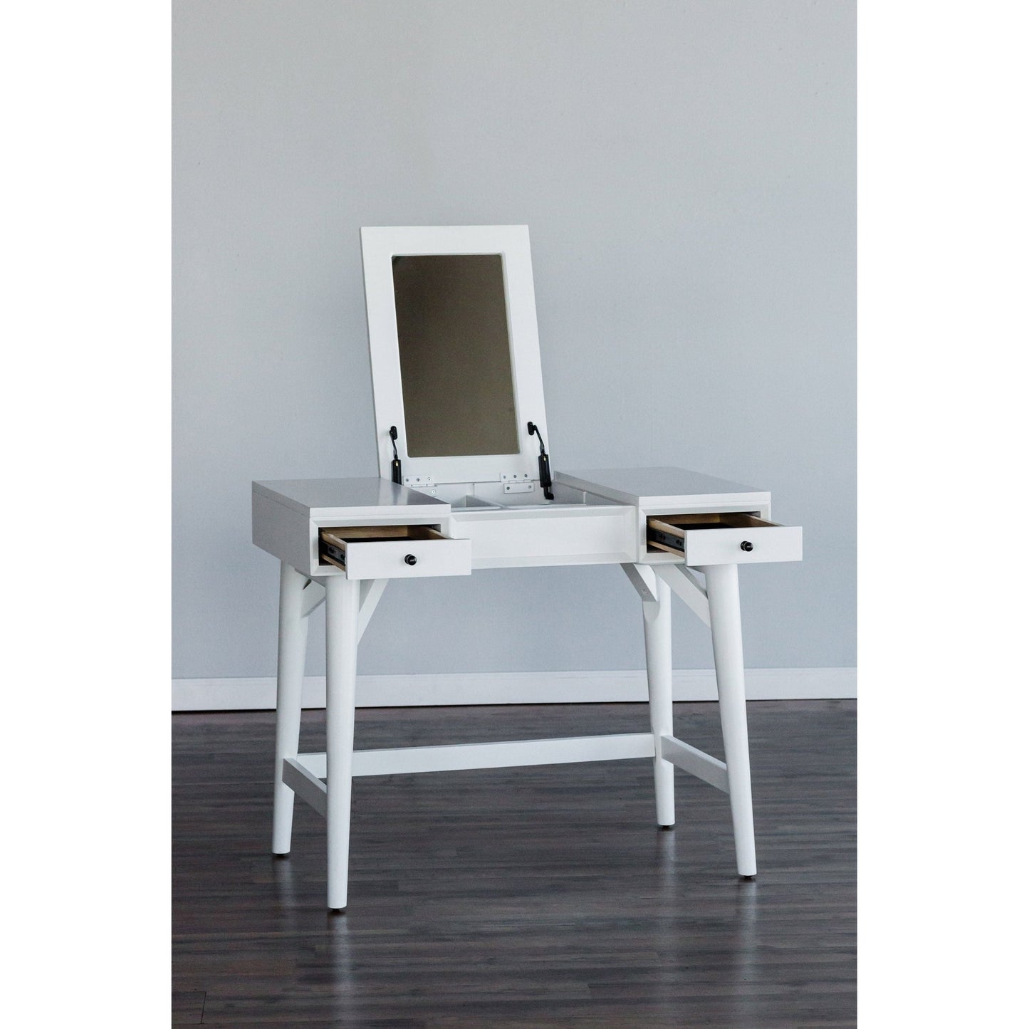 Flynn Bedroom Vanity, White - Alpine Furniture