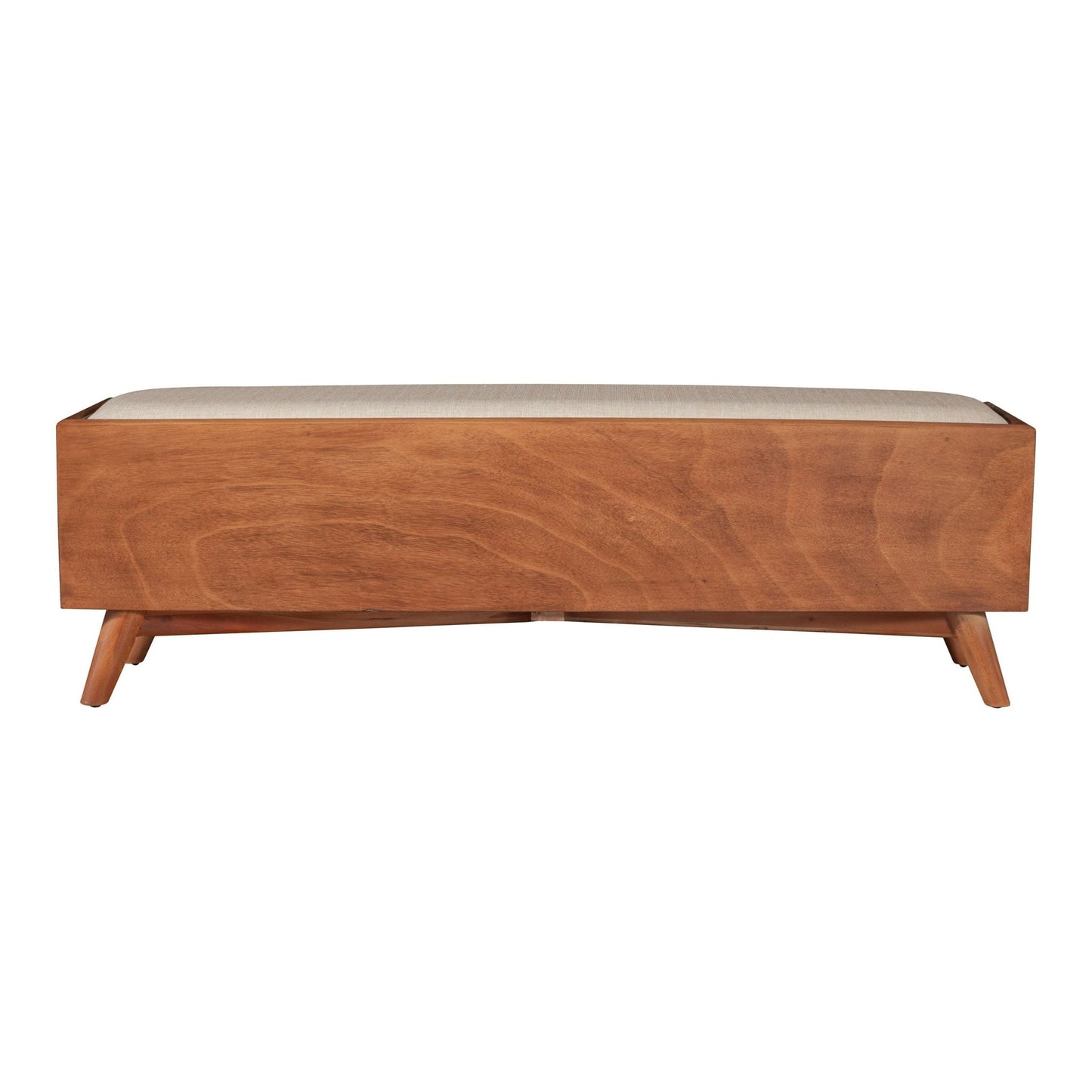 Flynn Bench, Acorn/White - Alpine Furniture