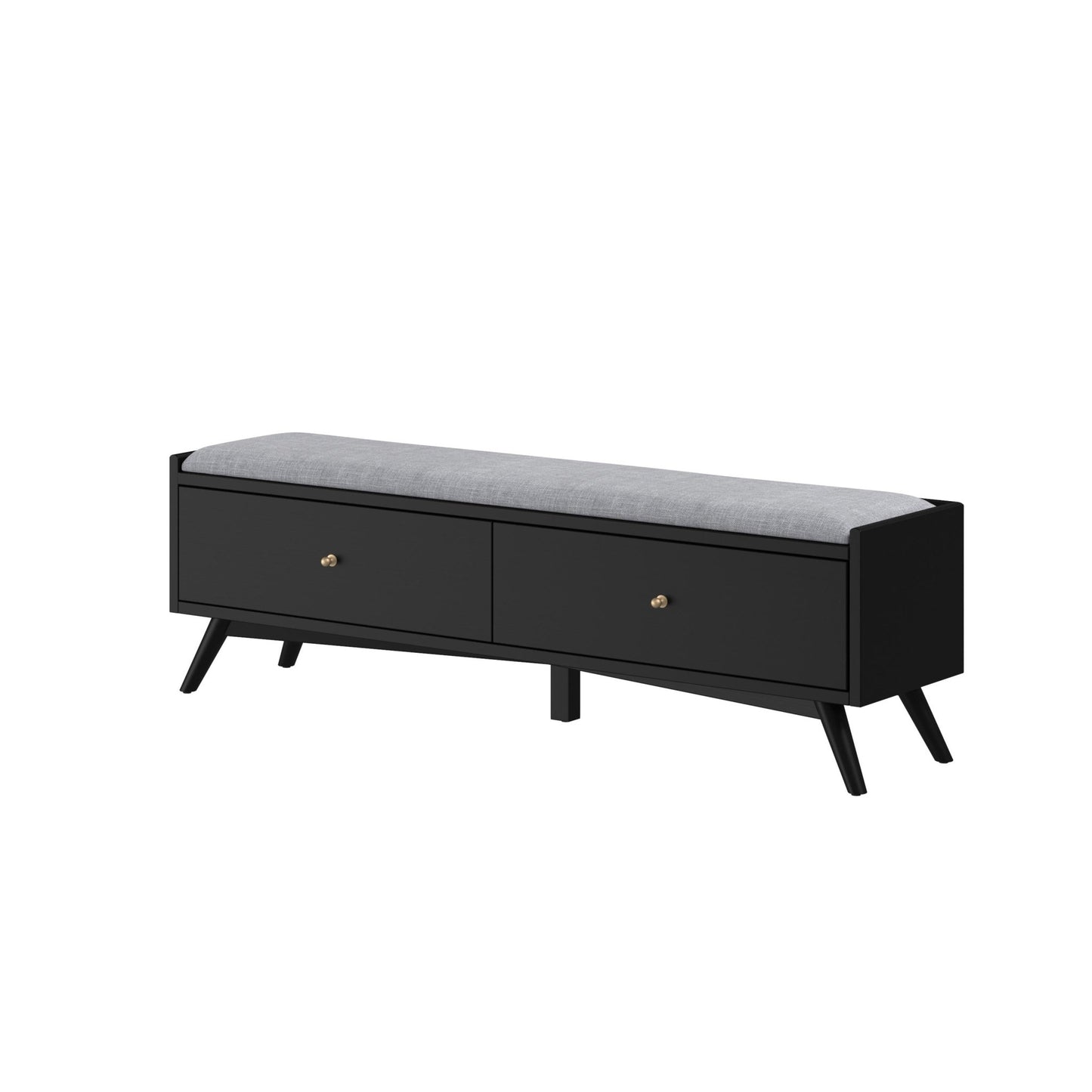 Flynn Bench, Black - Alpine Furniture