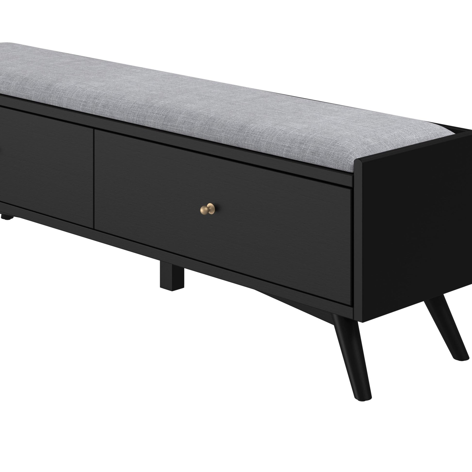 Flynn Bench, Black - Alpine Furniture