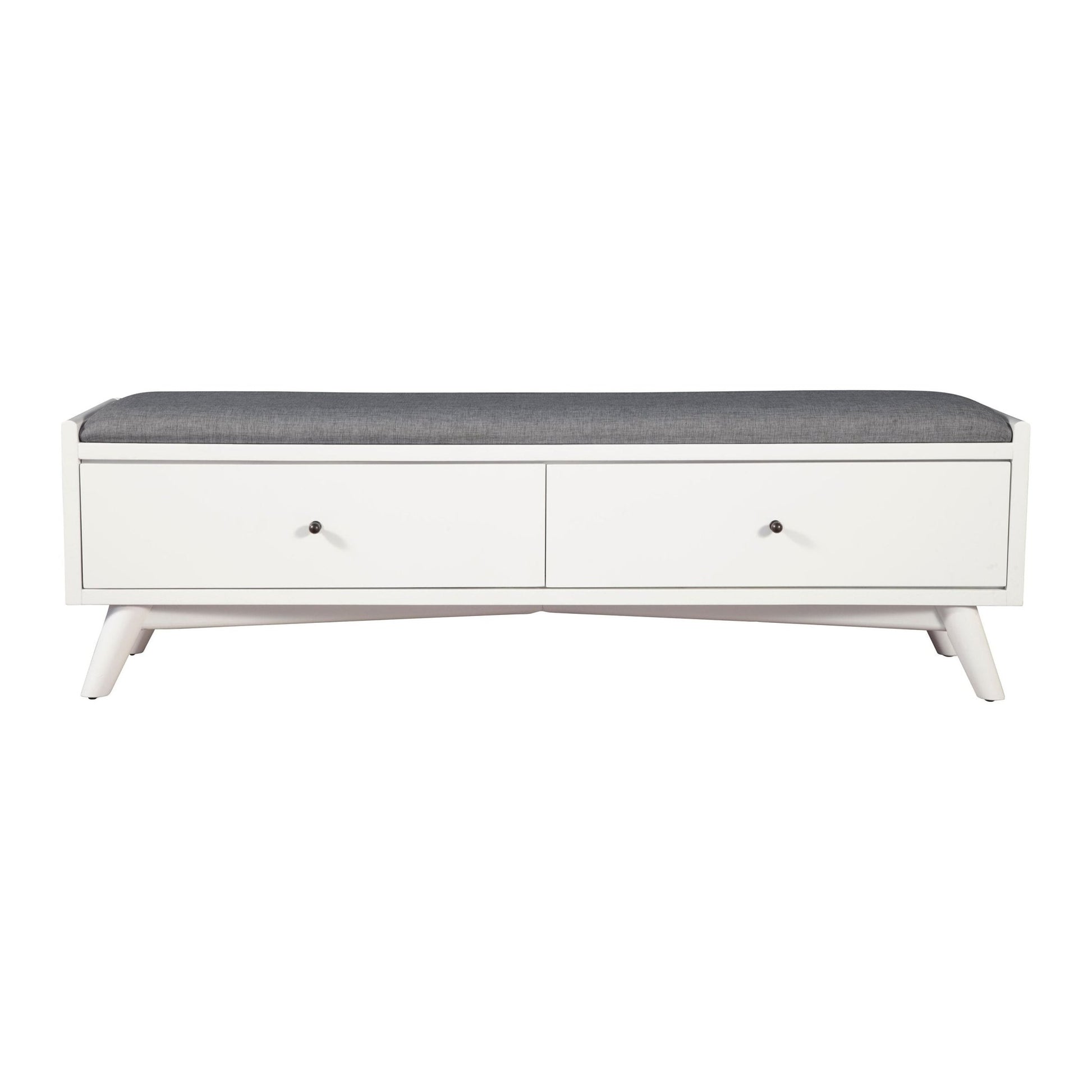Flynn Bench, White - Alpine Furniture