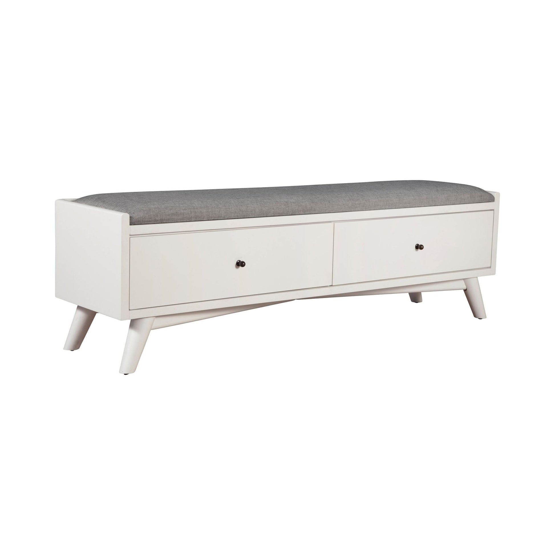 Flynn Bench, White - Alpine Furniture