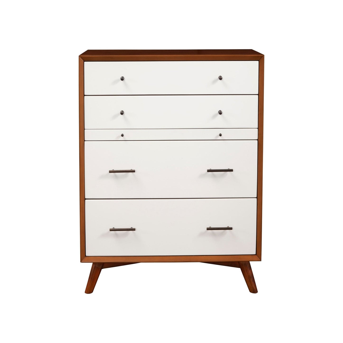 Flynn Chest, Acorn/White - Alpine Furniture
