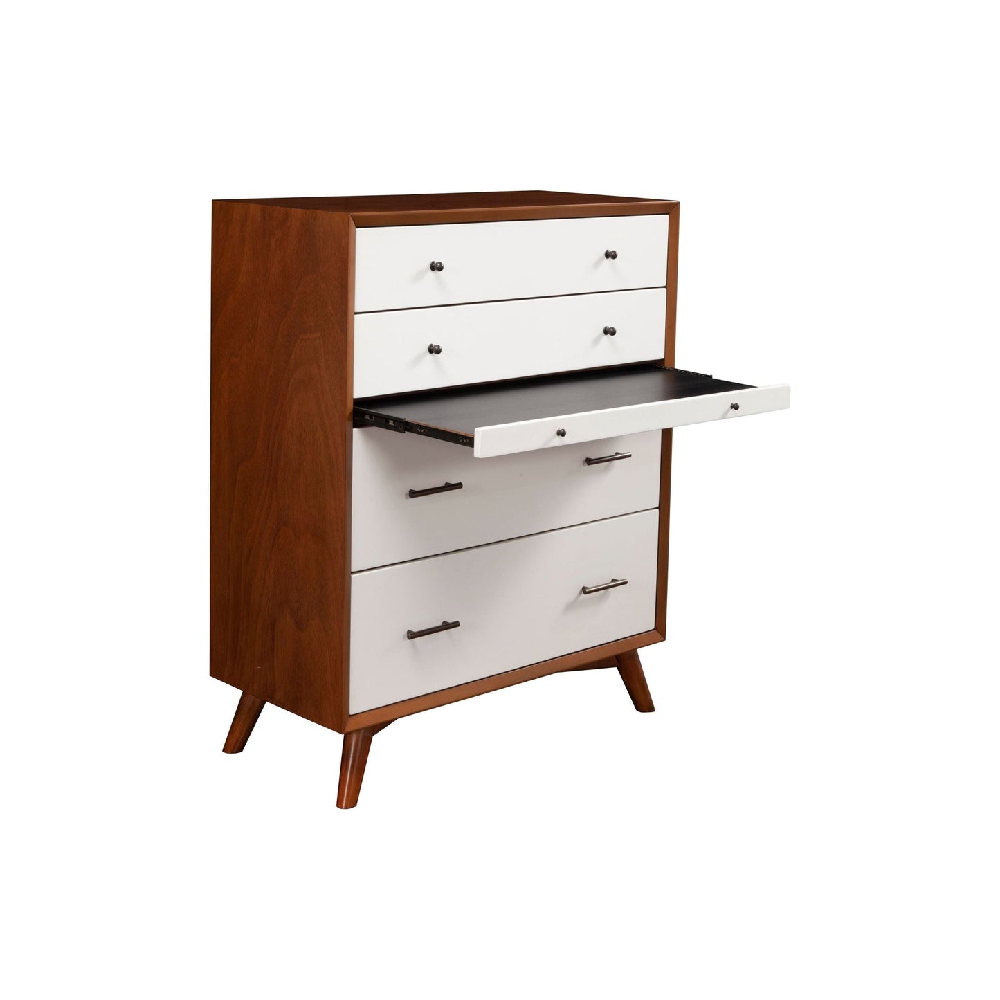Flynn Chest, Acorn/White - Alpine Furniture