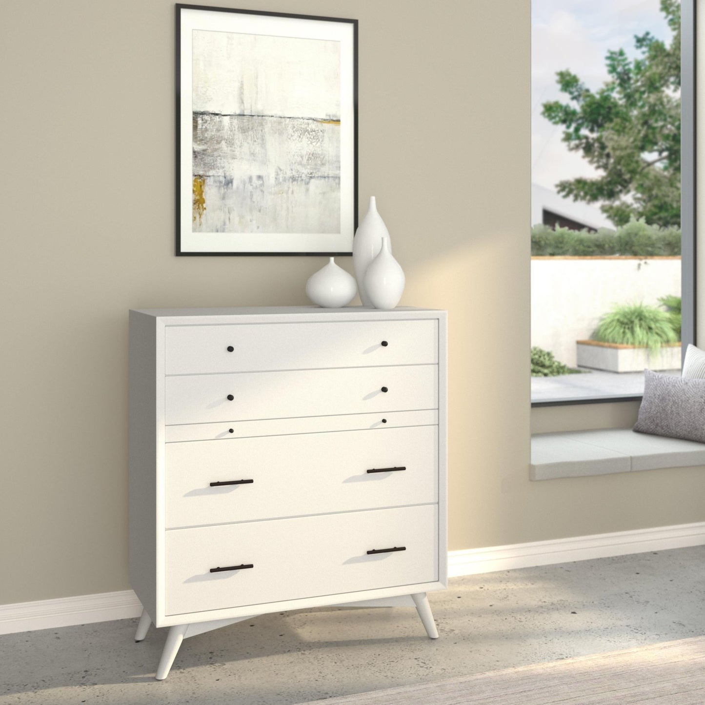 Flynn Chest, White - Alpine Furniture