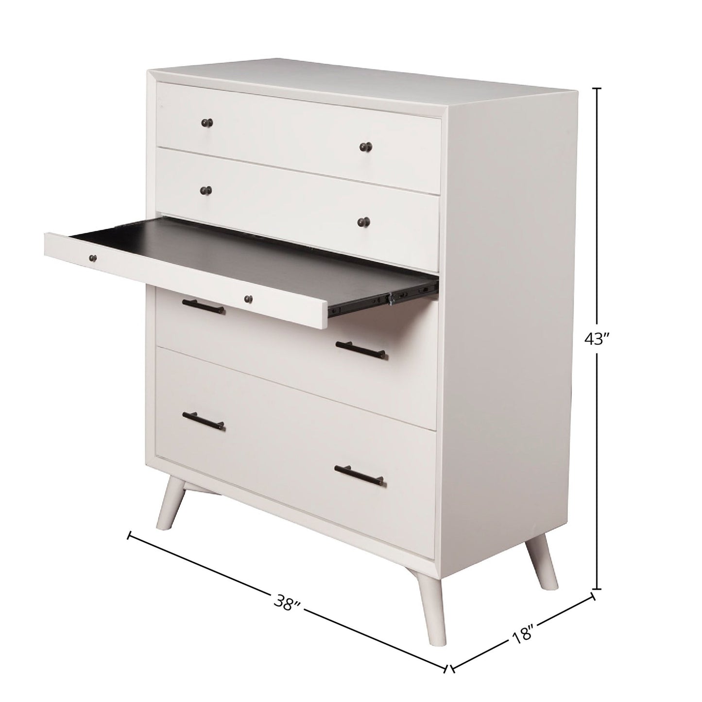 Flynn Chest, White - Alpine Furniture