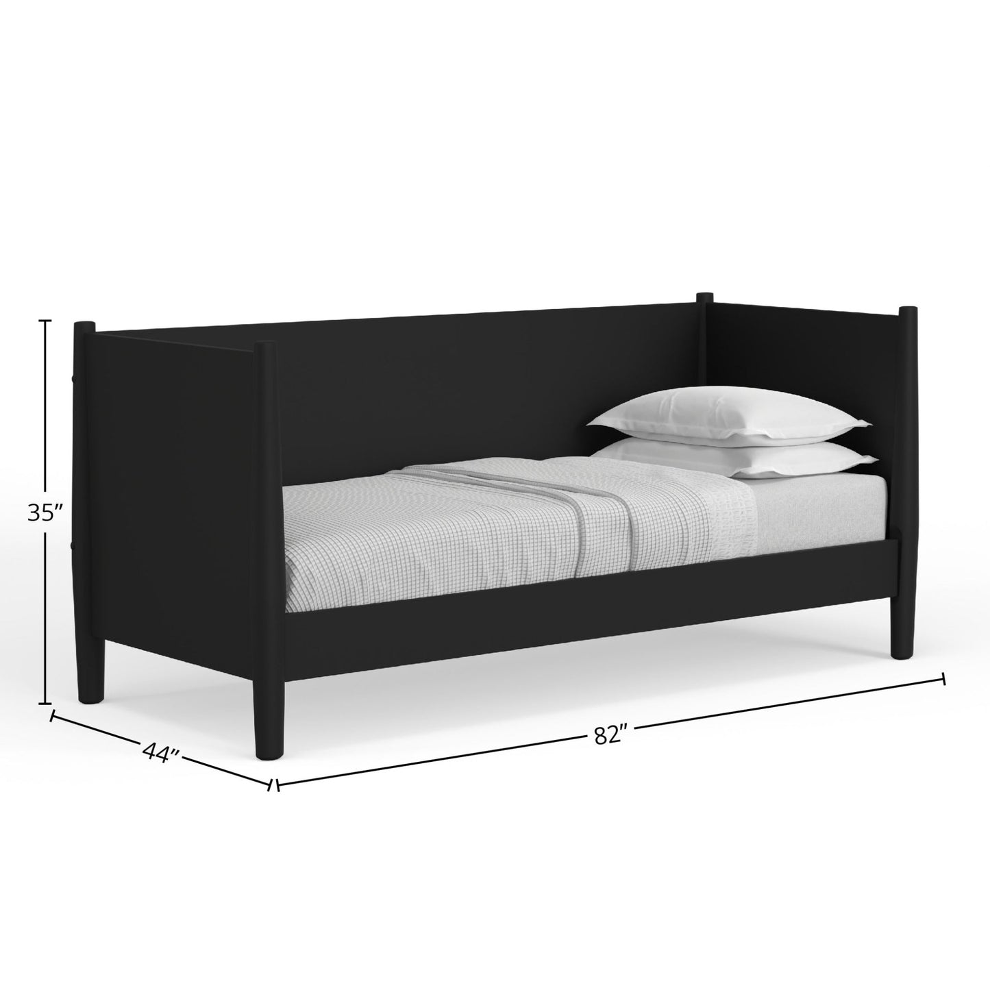 Flynn Day Bed, Black - Alpine Furniture