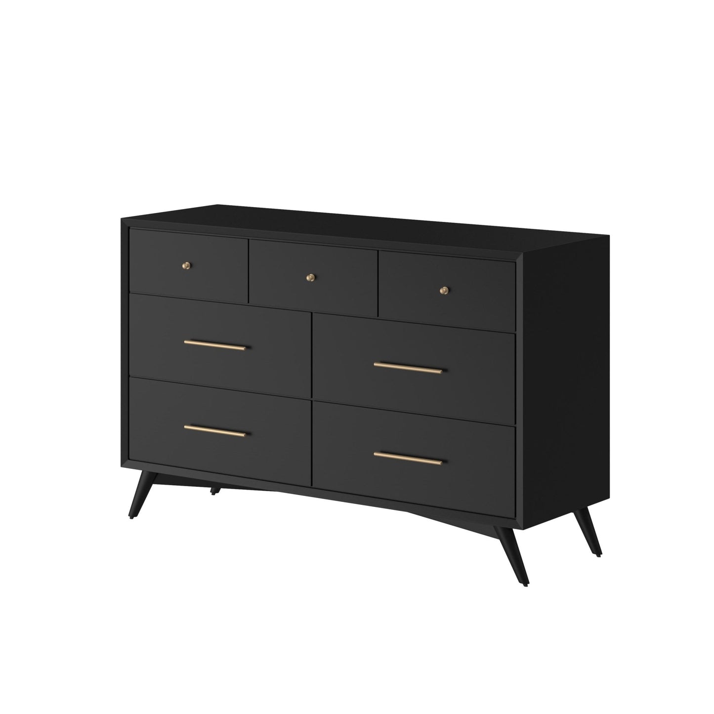 Flynn Dresser, Black - Alpine Furniture