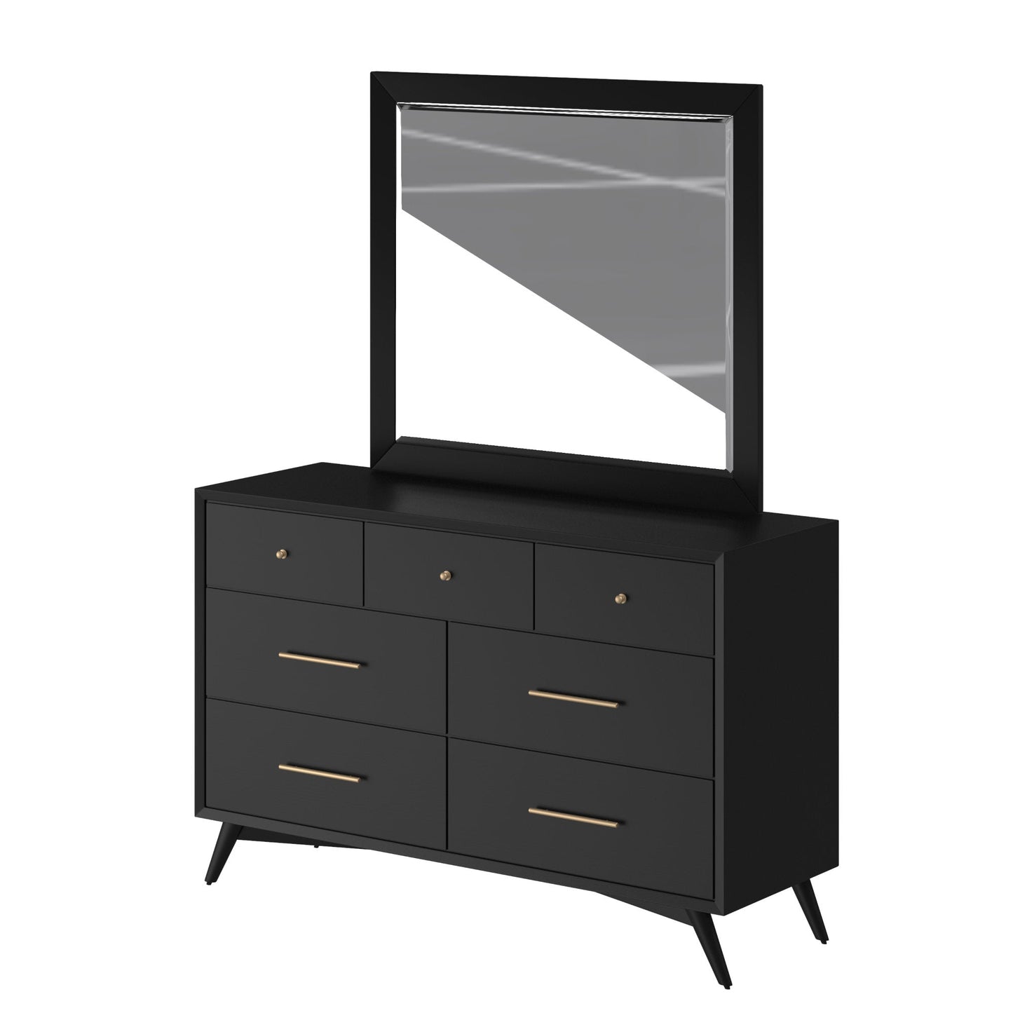 Flynn Dresser, Black - Alpine Furniture