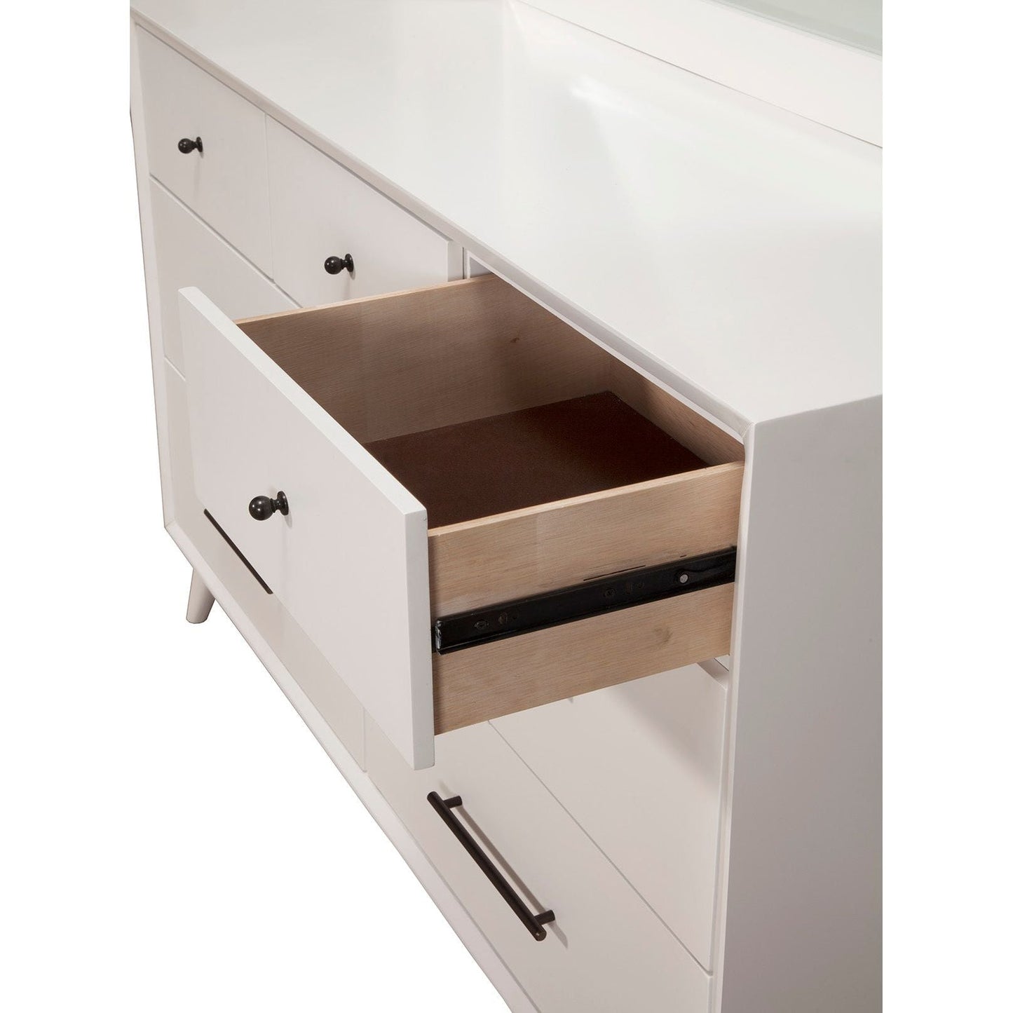 Flynn Dresser, White - Alpine Furniture