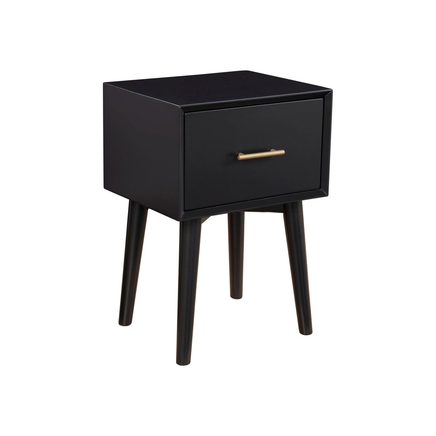 Flynn End Table, Black - Alpine Furniture