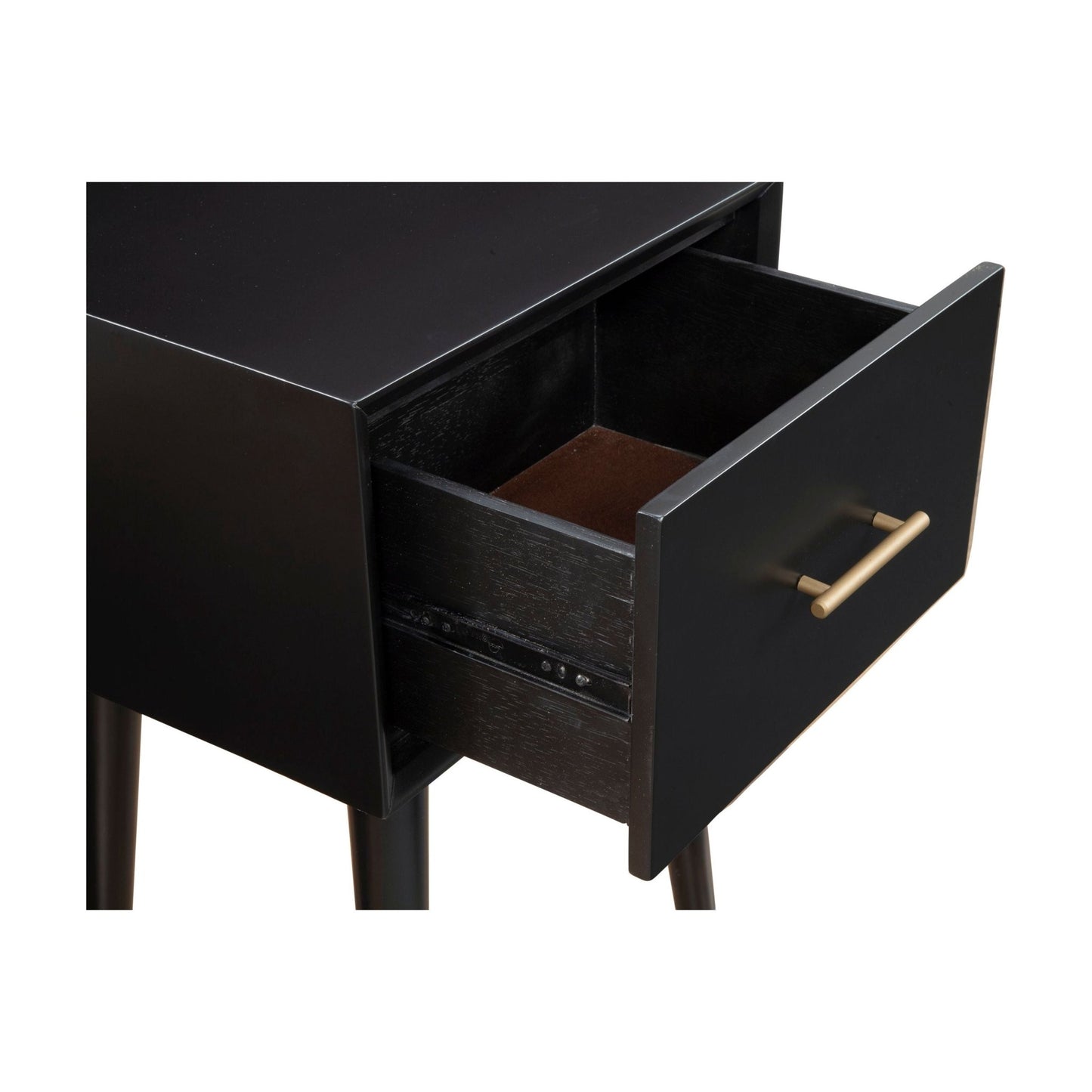 Flynn End Table, Black - Alpine Furniture