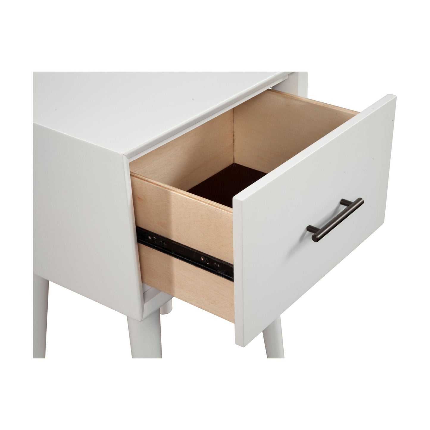 Flynn End Table, White - Alpine Furniture