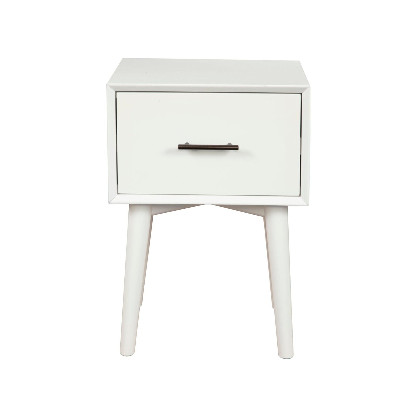 Flynn End Table, White - Alpine Furniture