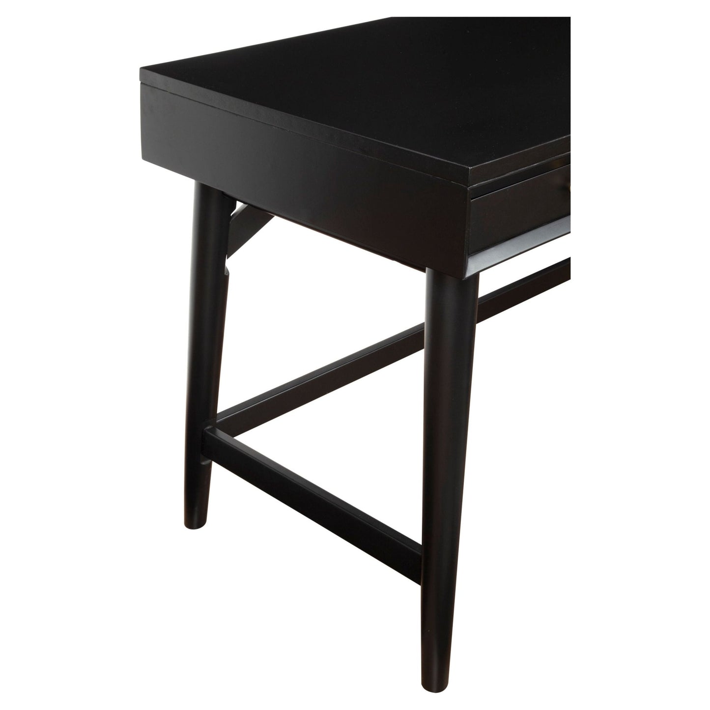 Flynn Large Desk, Black - Alpine Furniture