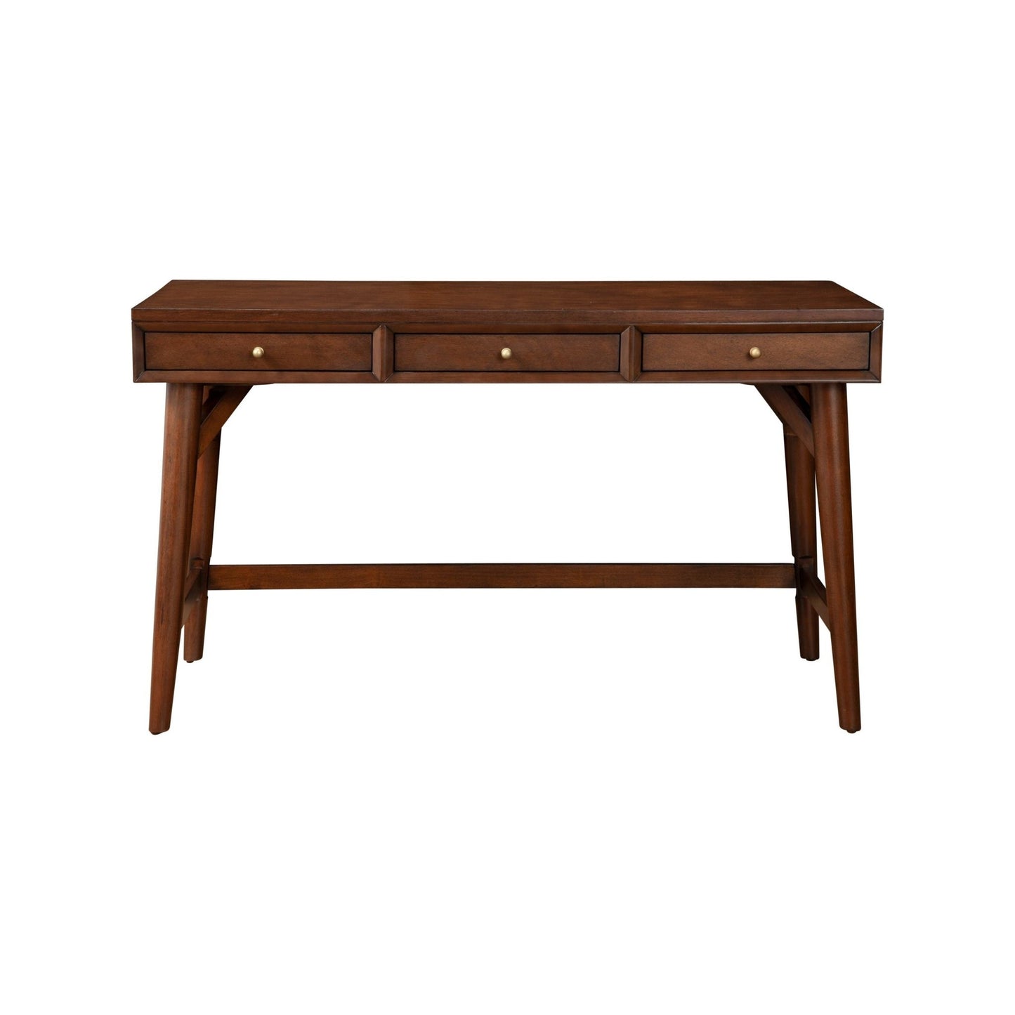 Flynn Large Desk, Walnut - Alpine Furniture