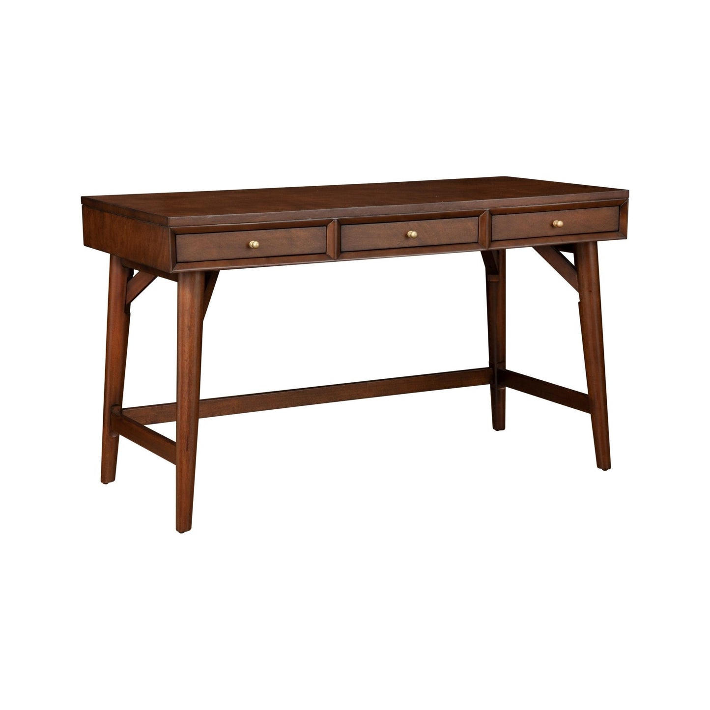 Flynn Large Desk, Walnut - Alpine Furniture