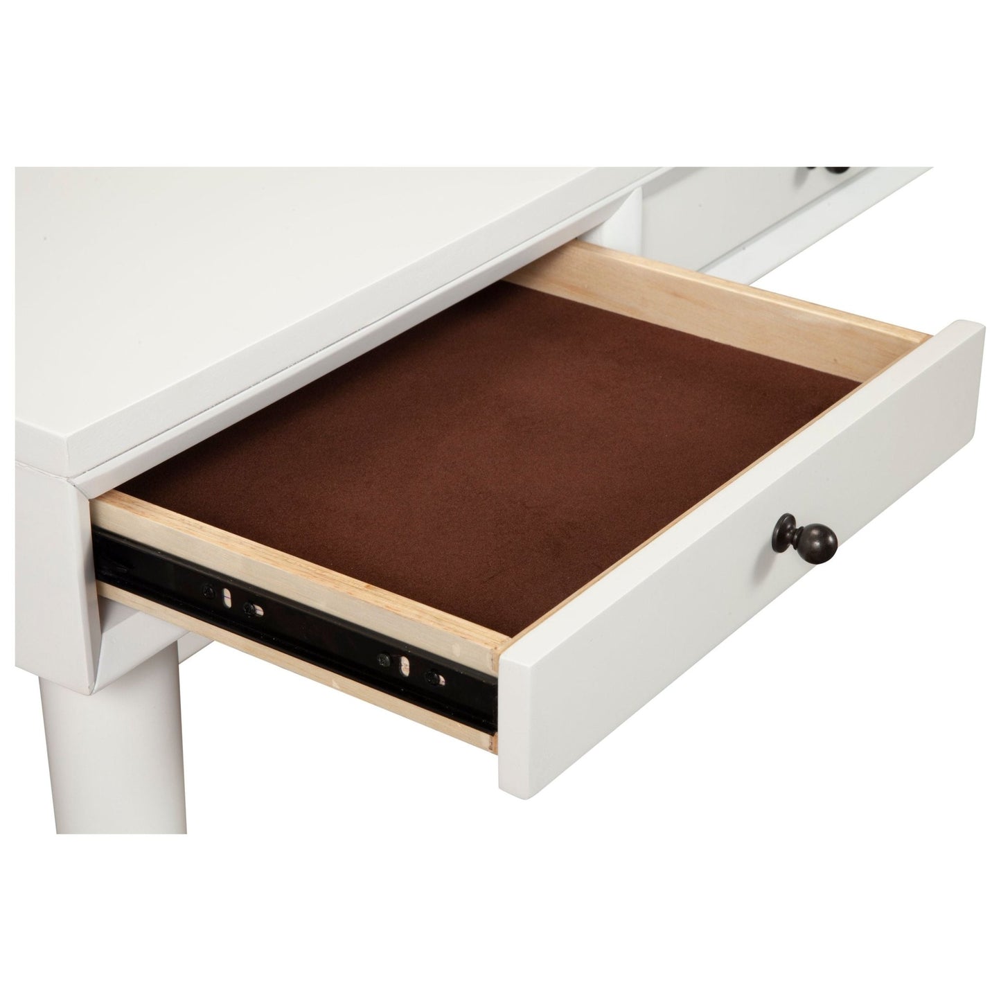 Flynn Large Desk, White - Alpine Furniture