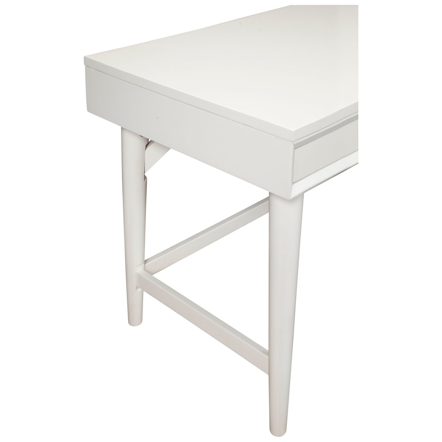 Flynn Large Desk, White - Alpine Furniture