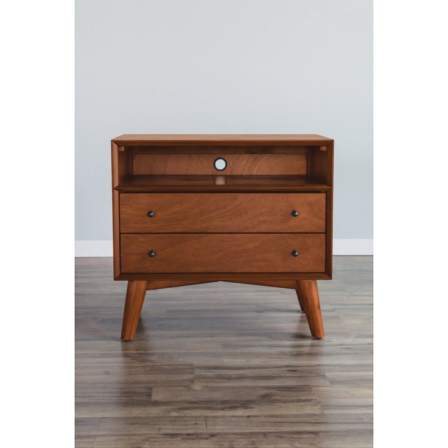 Flynn Large Nightstand, Acorn - Alpine Furniture