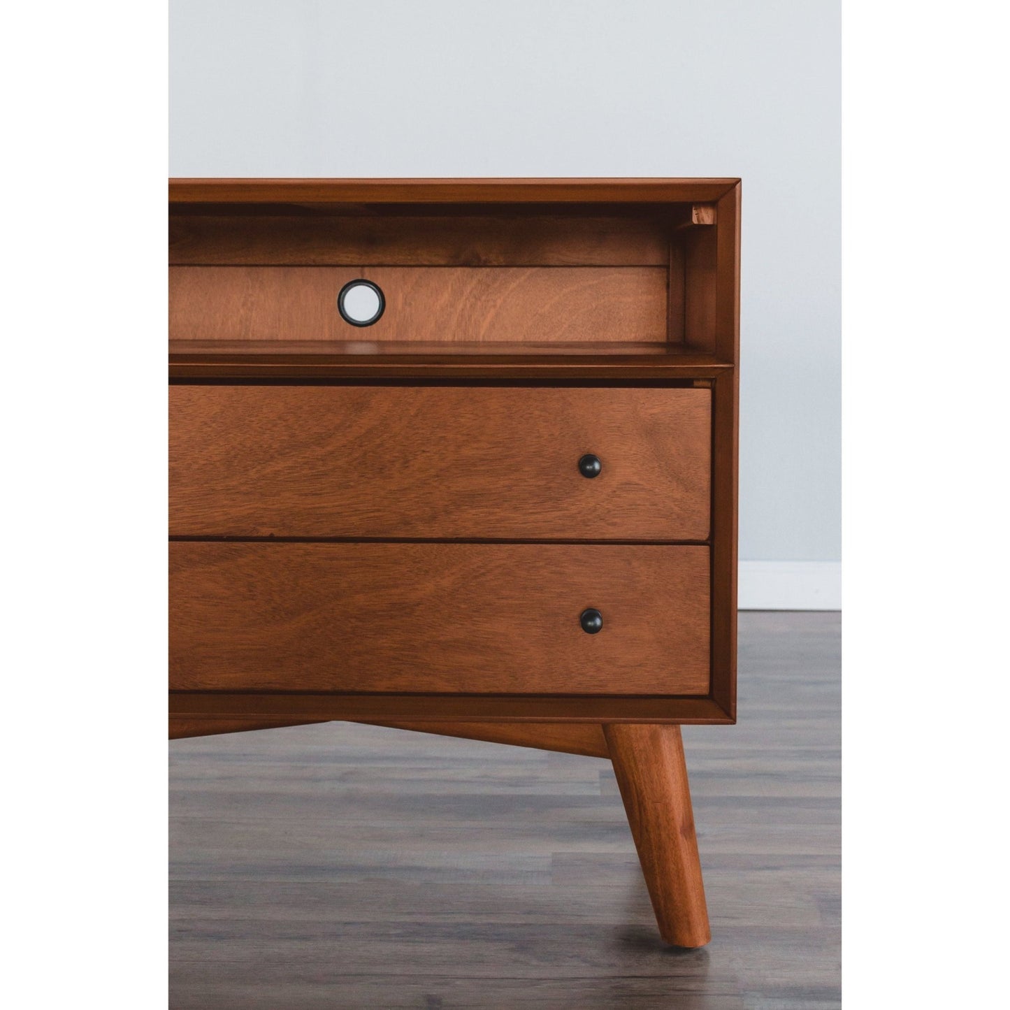 Flynn Large Nightstand, Acorn - Alpine Furniture