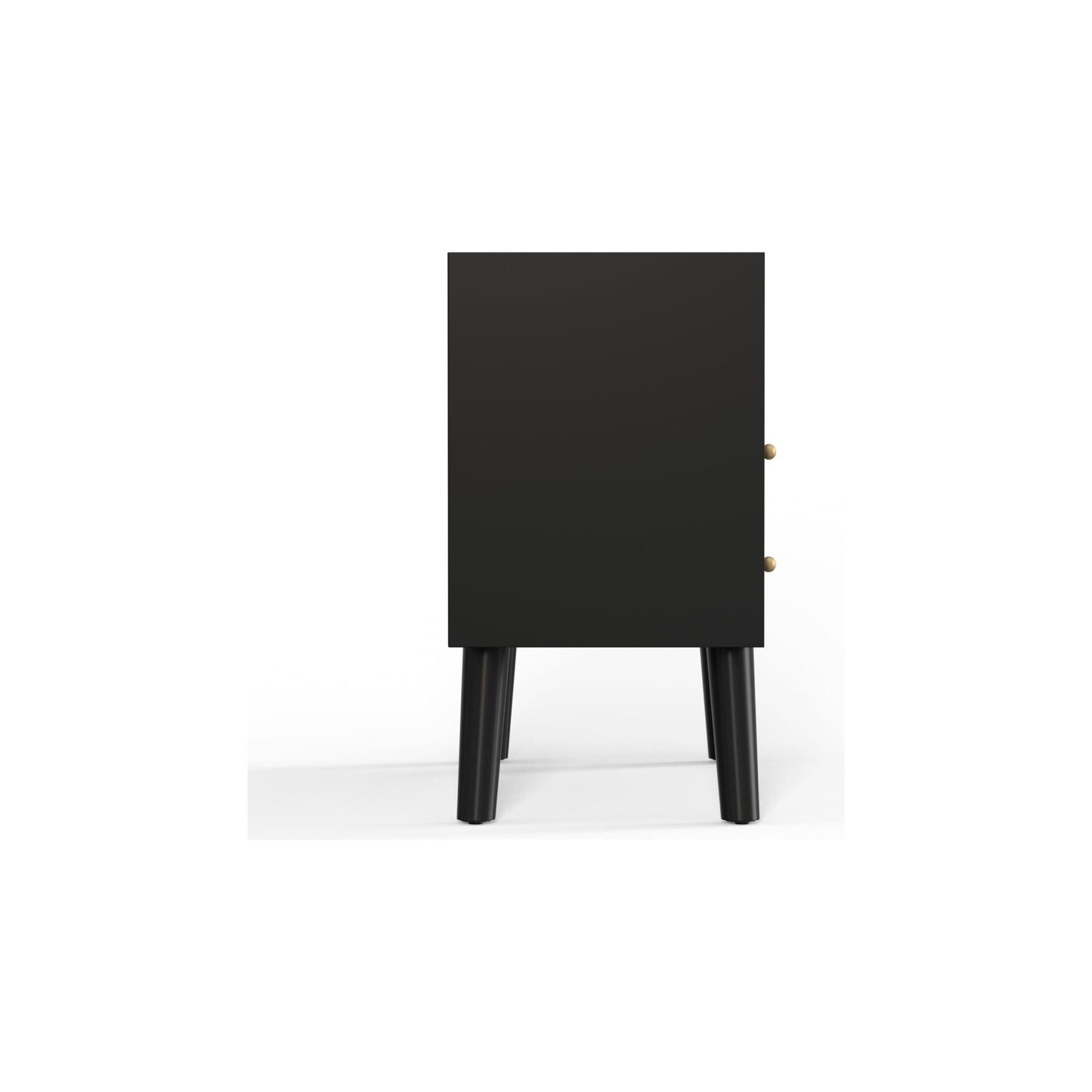 Flynn Large Nightstand, Black - Alpine Furniture