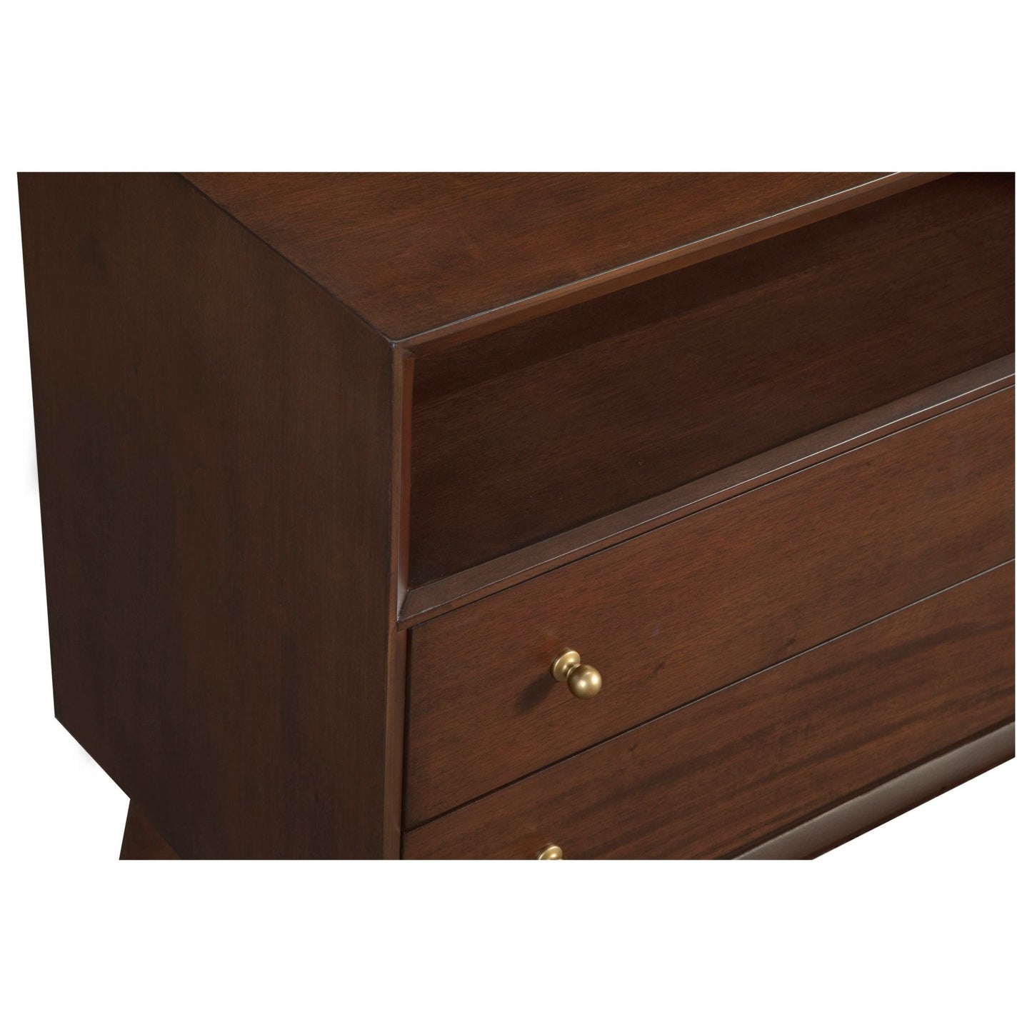 Flynn Large Nightstand, Walnut - Alpine Furniture