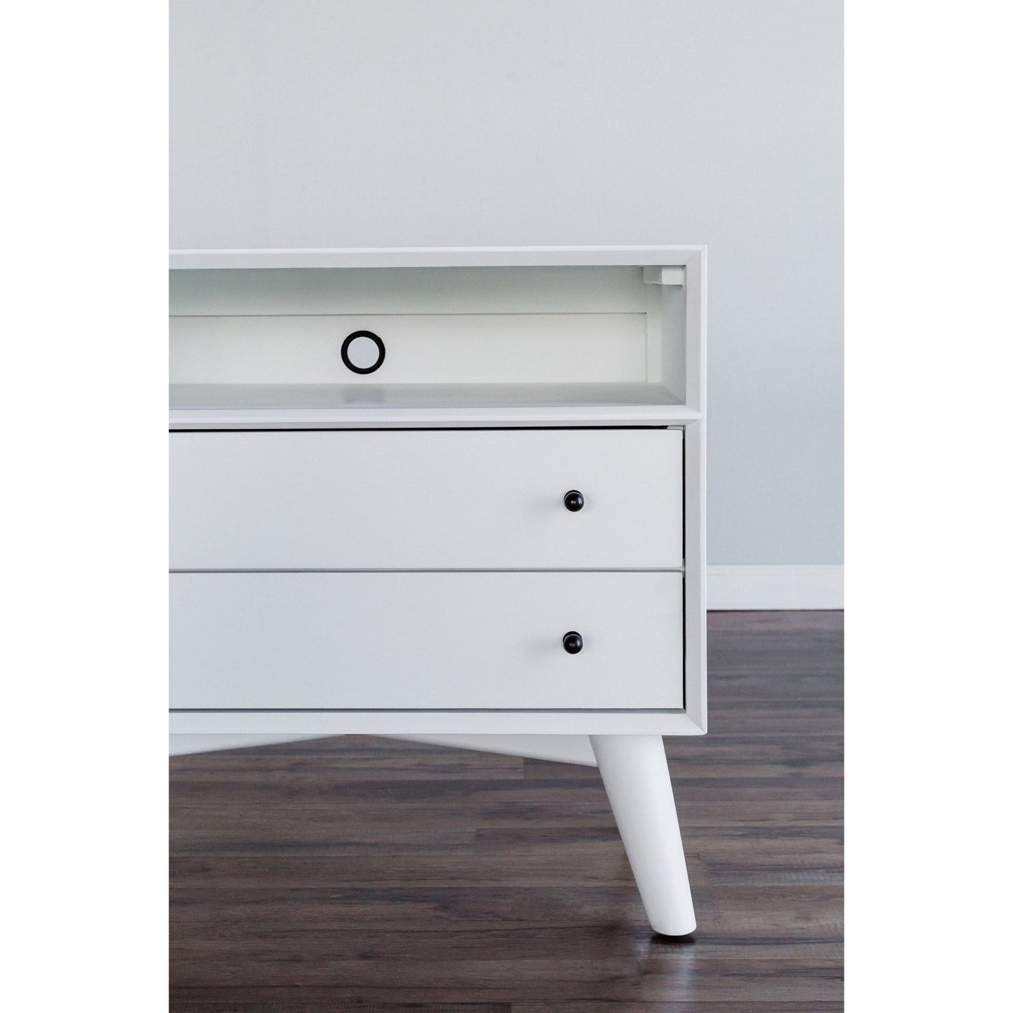 Flynn Large Nightstand, White - Alpine Furniture