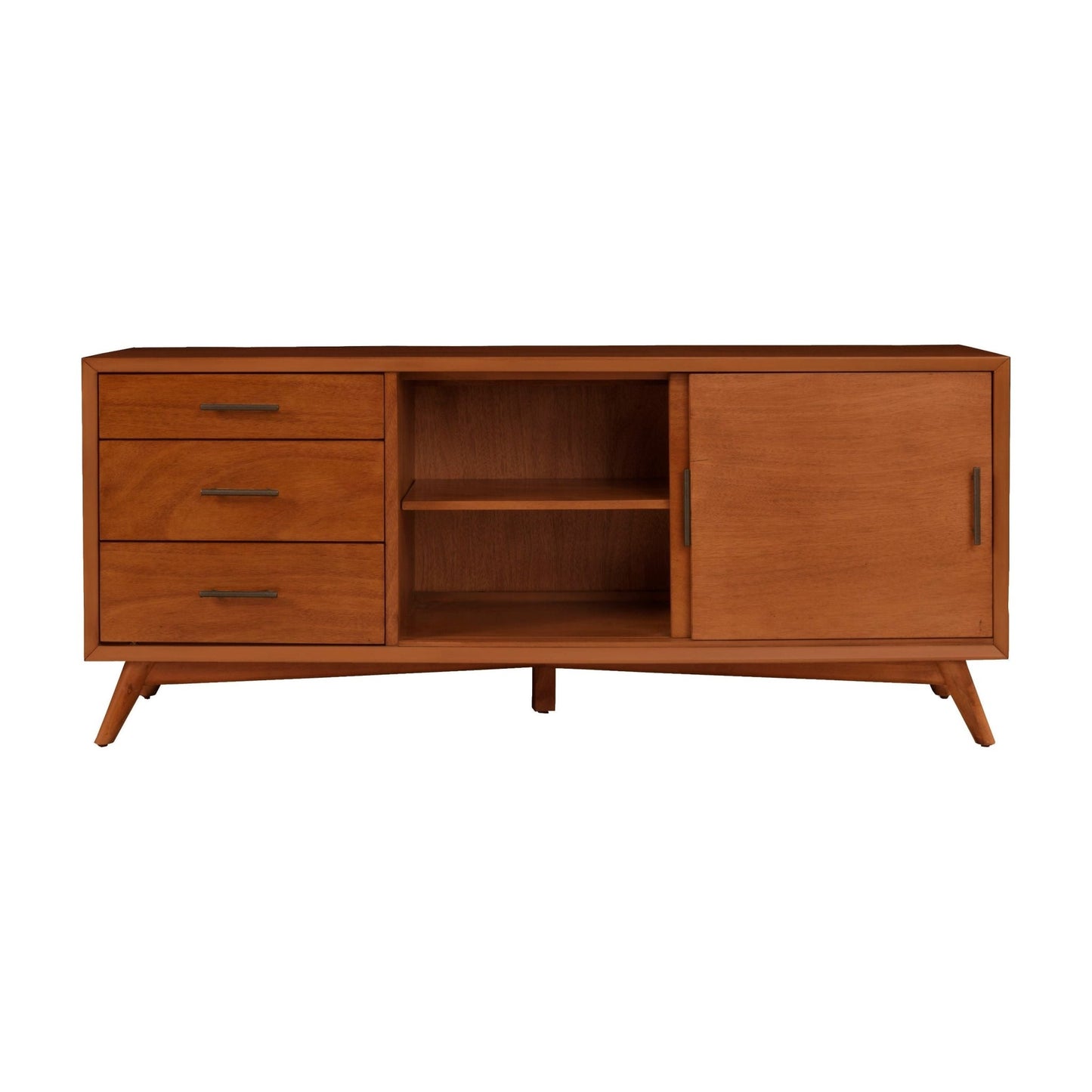 Flynn Large TV Console, Acorn - Alpine Furniture