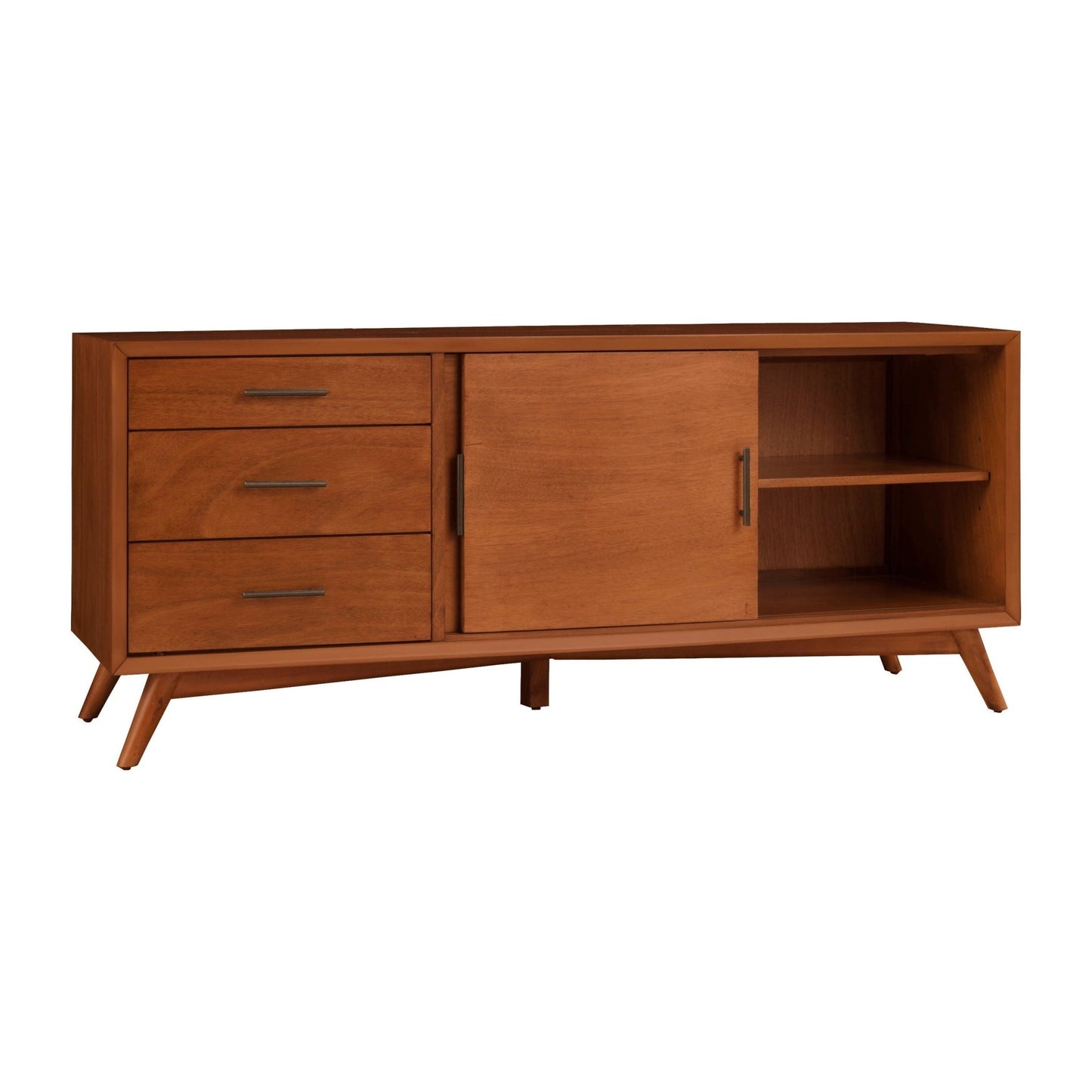 Flynn Large TV Console, Acorn - Alpine Furniture