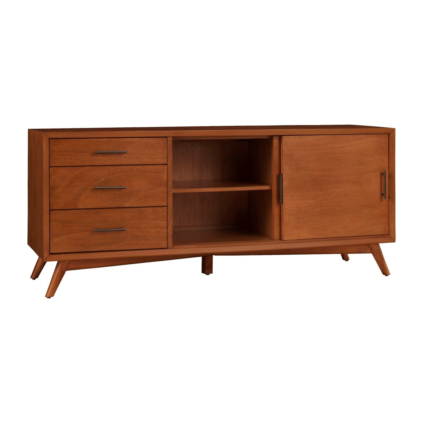 Flynn Large TV Console, Acorn - Alpine Furniture