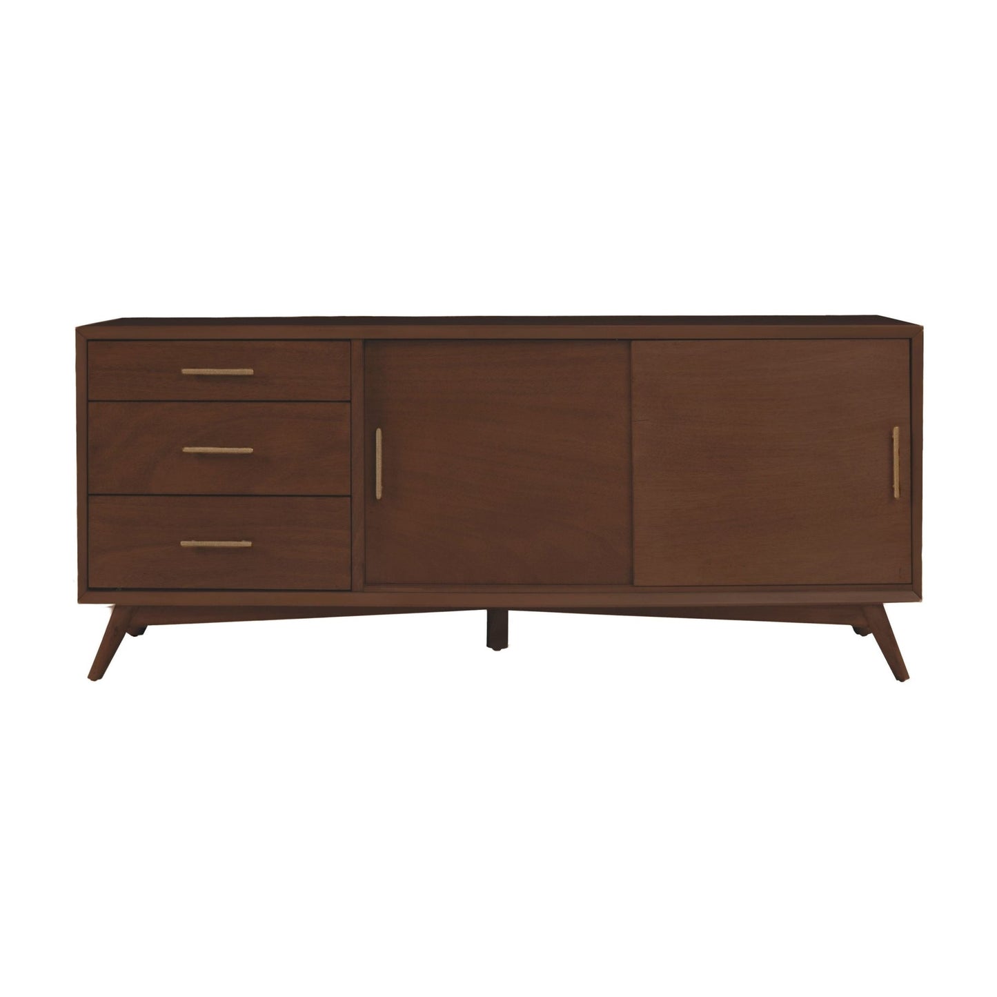 Flynn Large TV Console, Walnut - Alpine Furniture