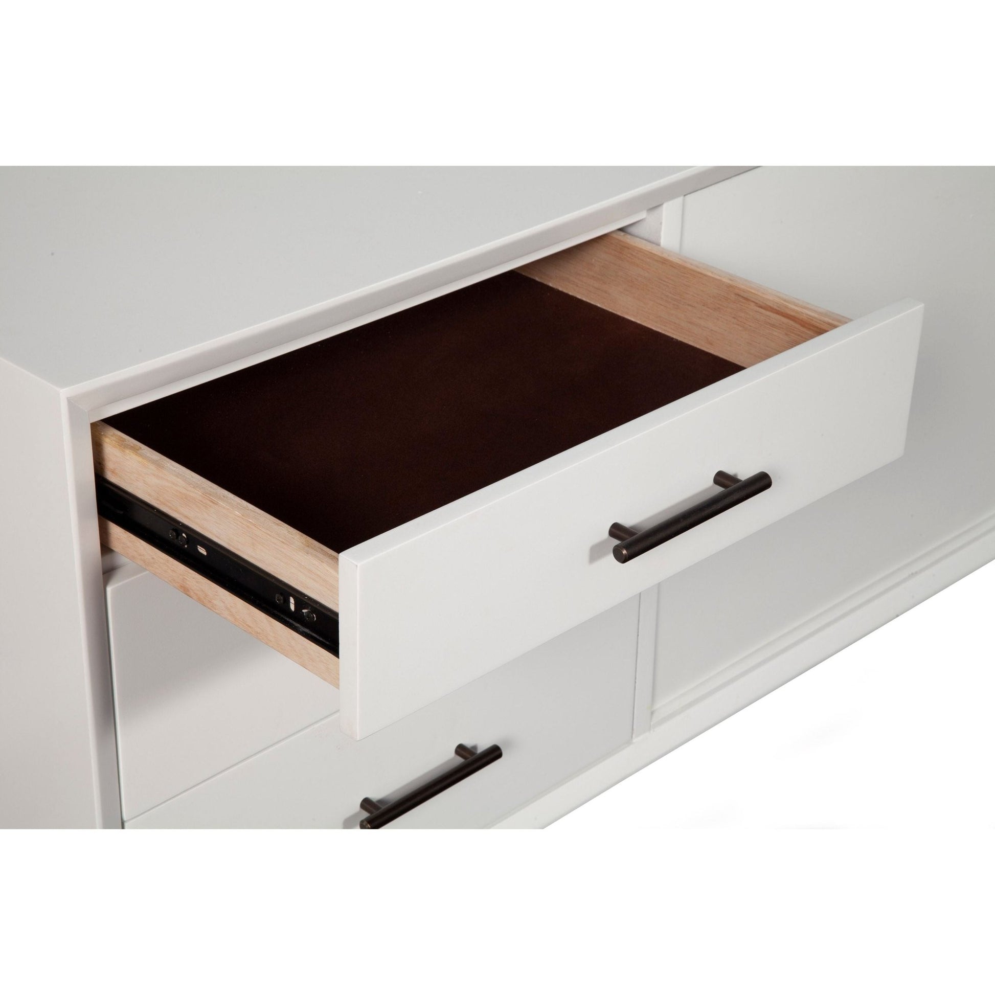 Flynn Large TV Console, White - Alpine Furniture