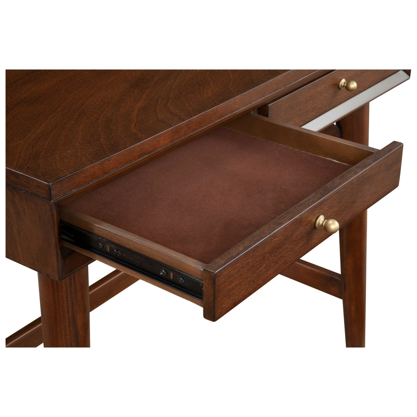 Flynn Mini Desk, Walnut - Alpine Furniture