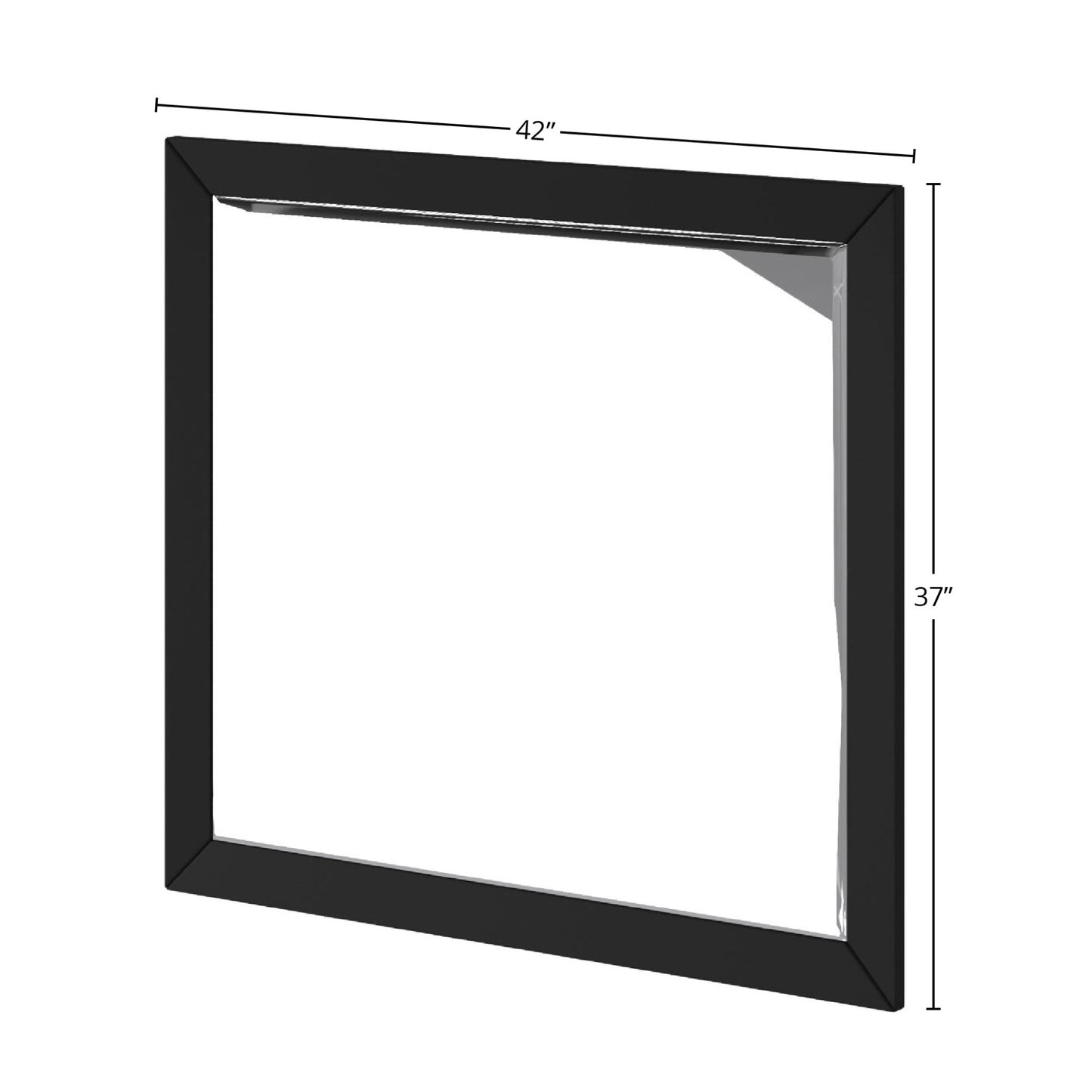 Flynn Mirror, Black - Alpine Furniture